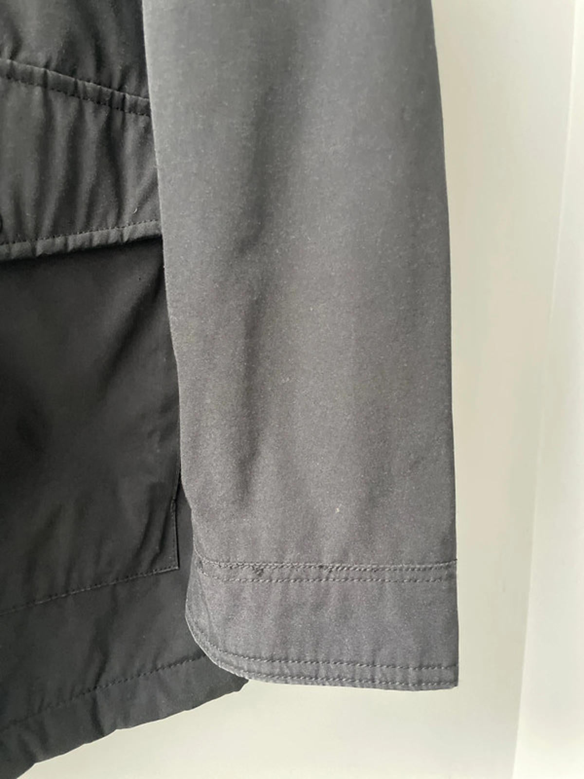 Men’s Levi’s Borg Lined Water Resistant Hooded Parka Jacket In Black - Large - 2399