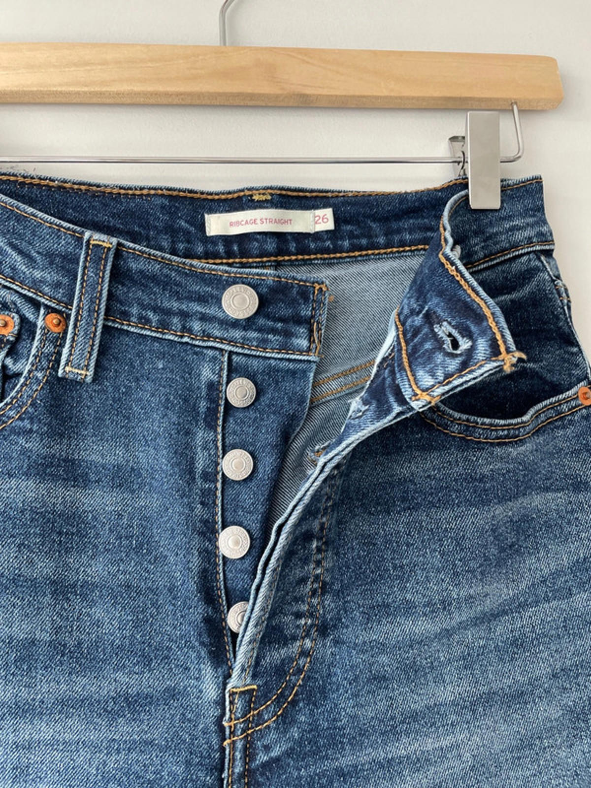 Women’s Levi’s Ribcage Straight High Waisted Fit Jeans - W26/L27 -1855