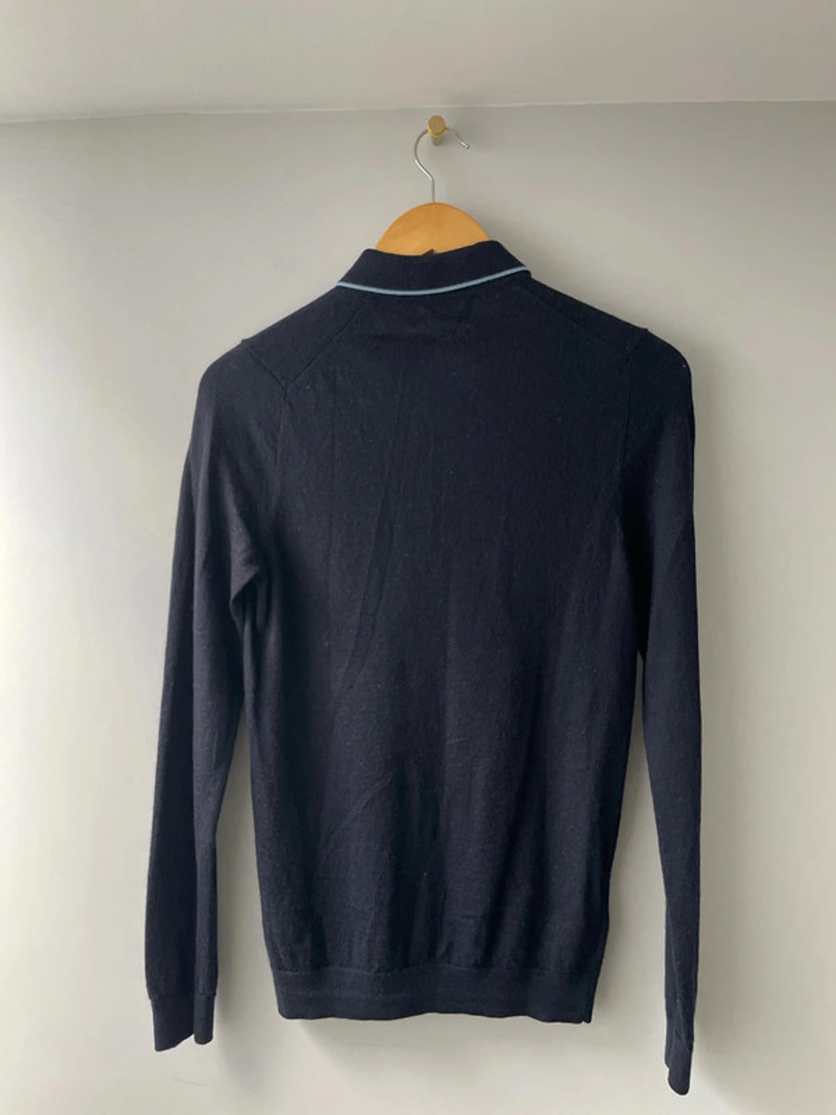 Men’s Fred Perry Slim Fit Premium Merino Wool Knitted Polo Top - Small - 0026