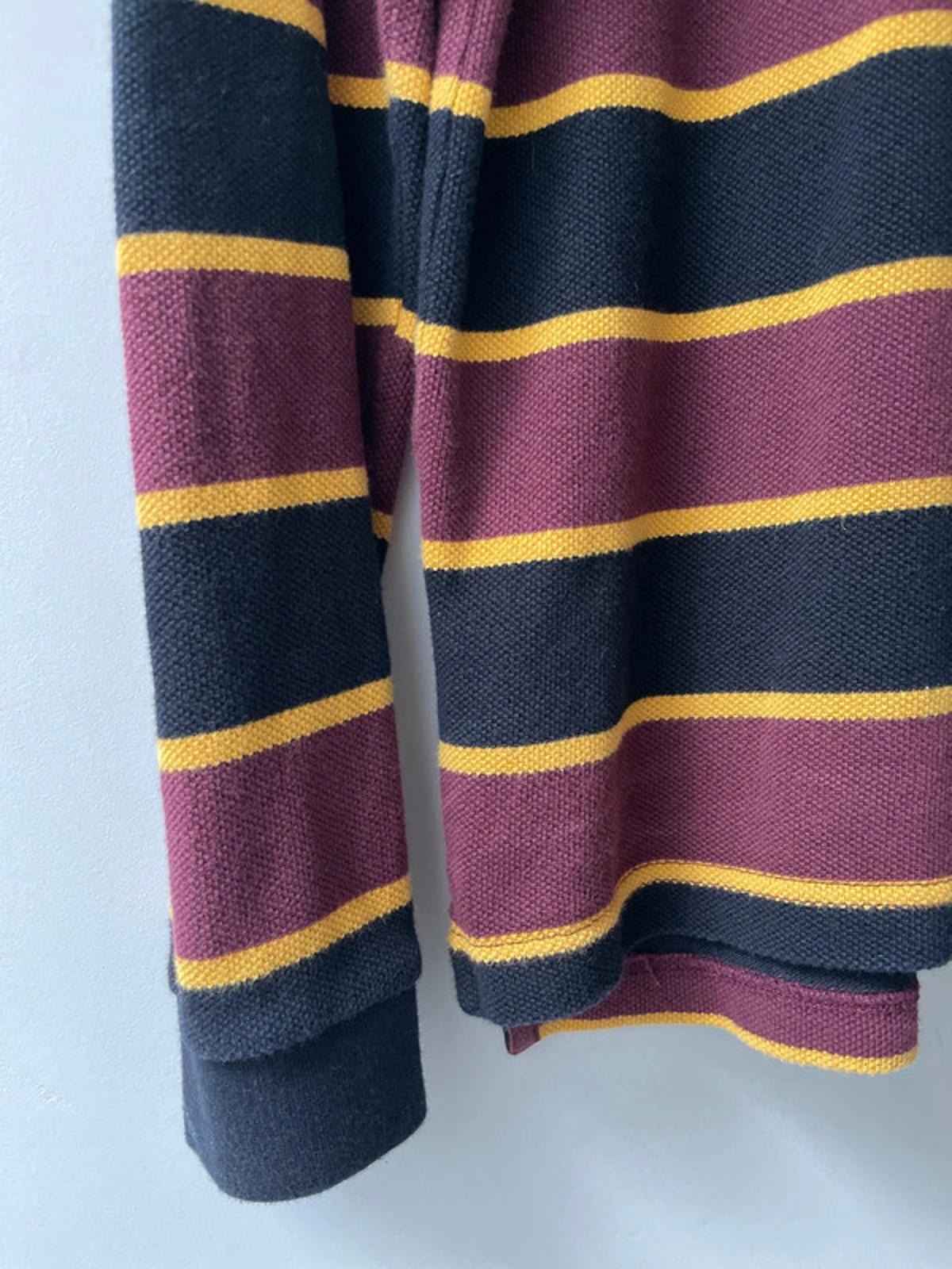 Men’s Fred Perry Long Sleeve Rugby Polo Top - Medium - 1991