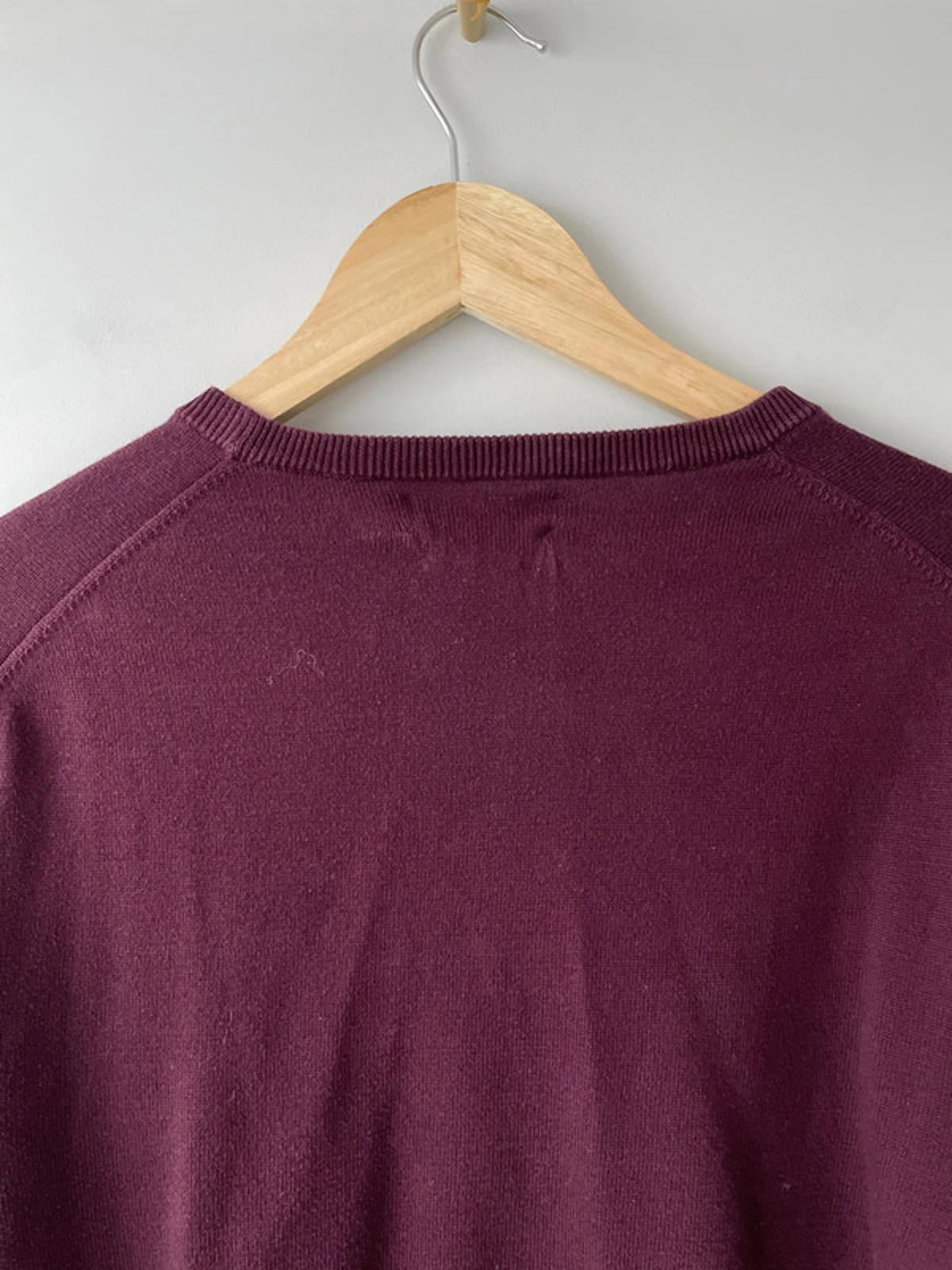 Men’s Ralph Lauren Long Sleeve Crew Neck Jumper In Burgundy - XSmall- 2060