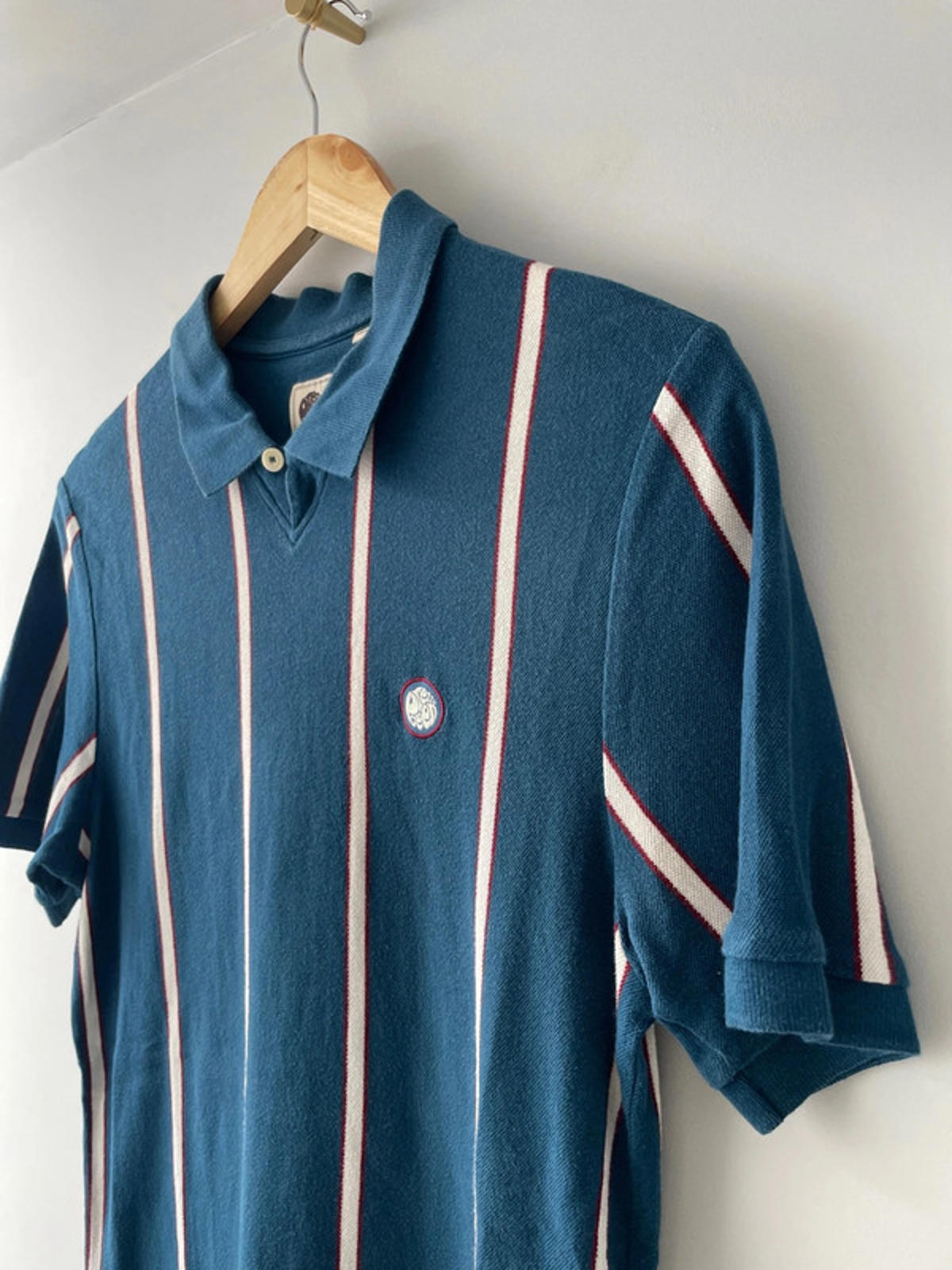 Men’s Pretty Green Slim Fit Stripped Polo Top - Medium - 1723