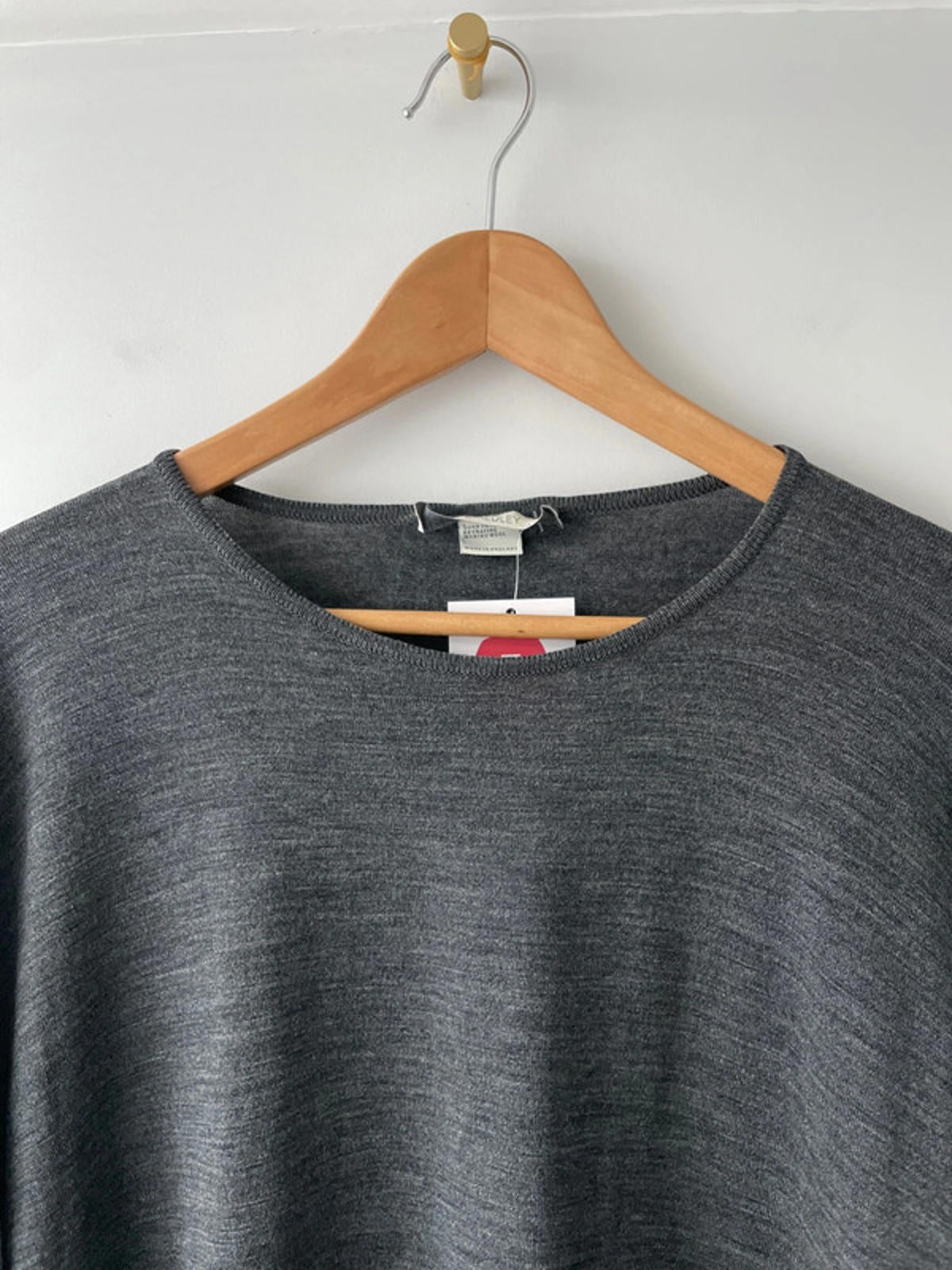 Men’s John Smedley 100% Merino Wool Crew Neck Jumper In Grey - XLarge - 2061