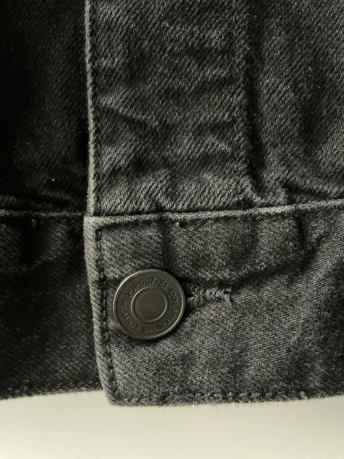 Women’s AllSaints Imoku Denim Jacket with Borg Collar In Black - Medium - 2327