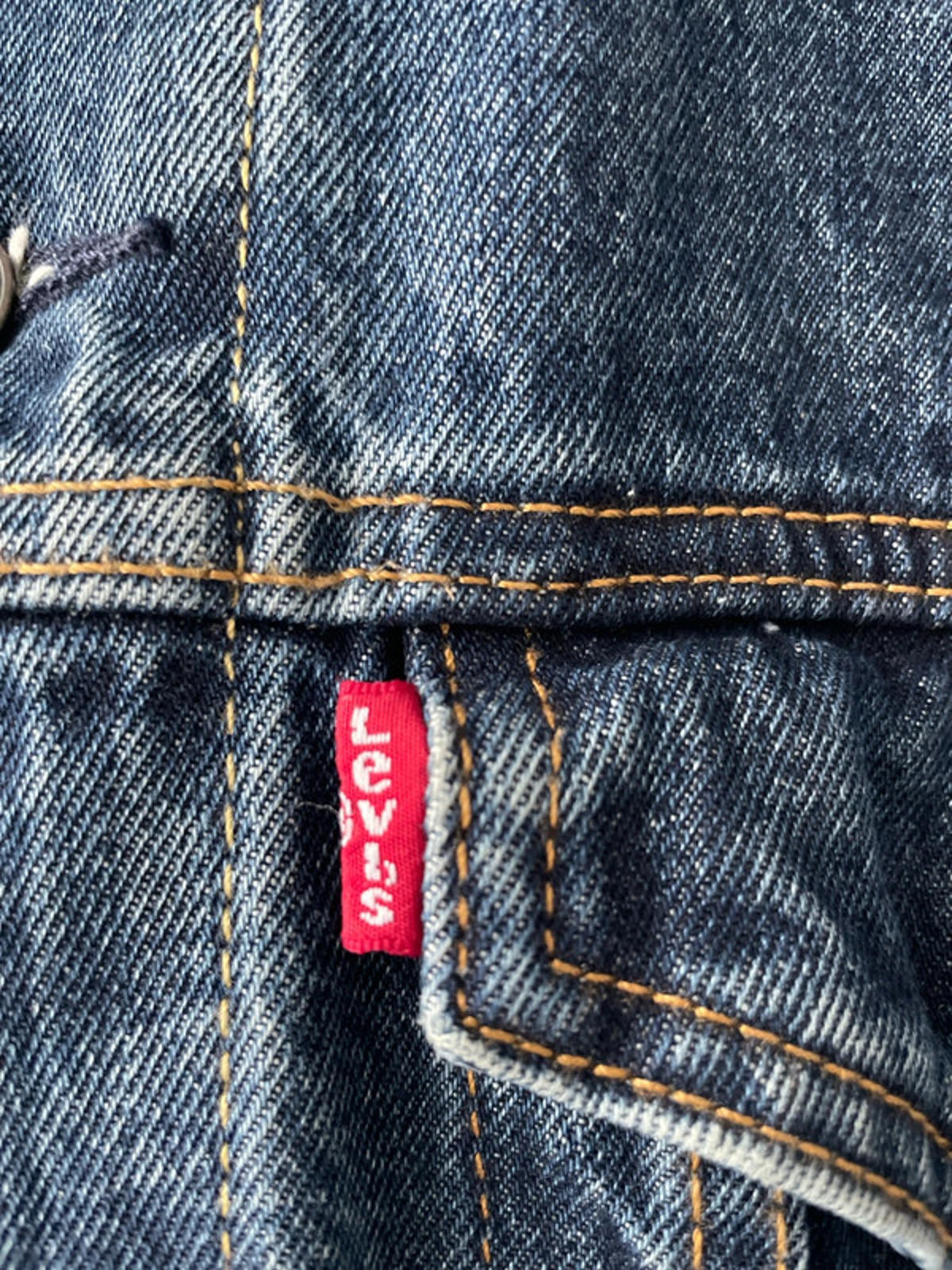 Men’s Levi’s Premium Range Denim Trucker Jacket In Navy - Medium - 2386