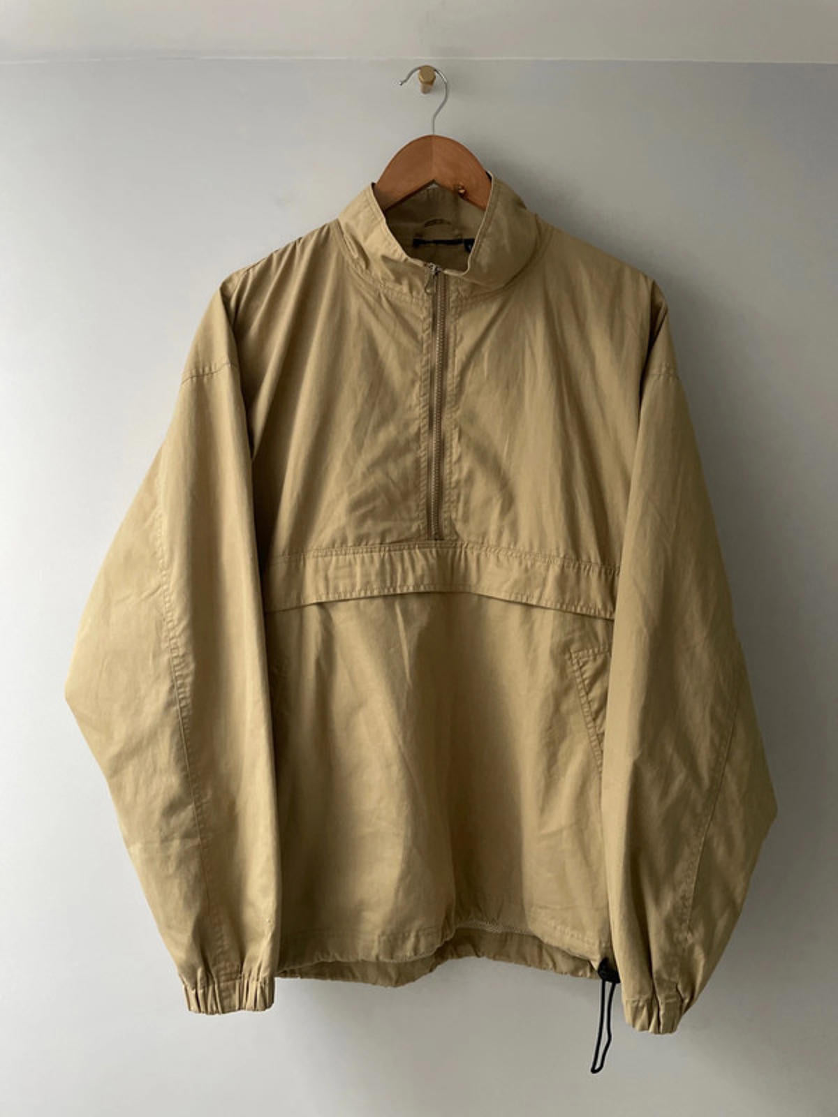 Men’s Oversized Fit Overhead 1/4 Zip Jacket Top - Small - 2041