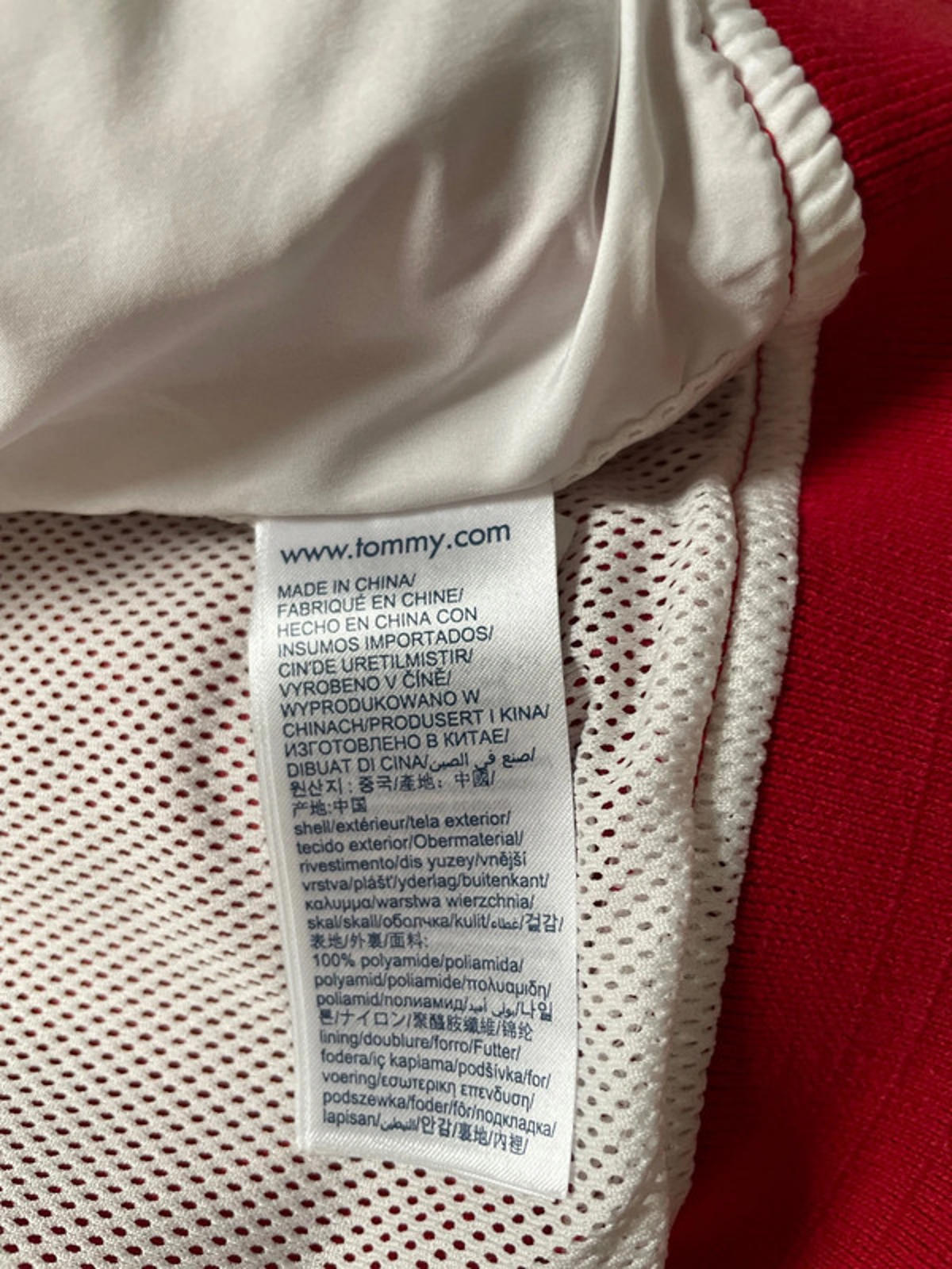 Men’s Tommy Hilfiger Classic Harrington Jacket in Red - Small - 2287