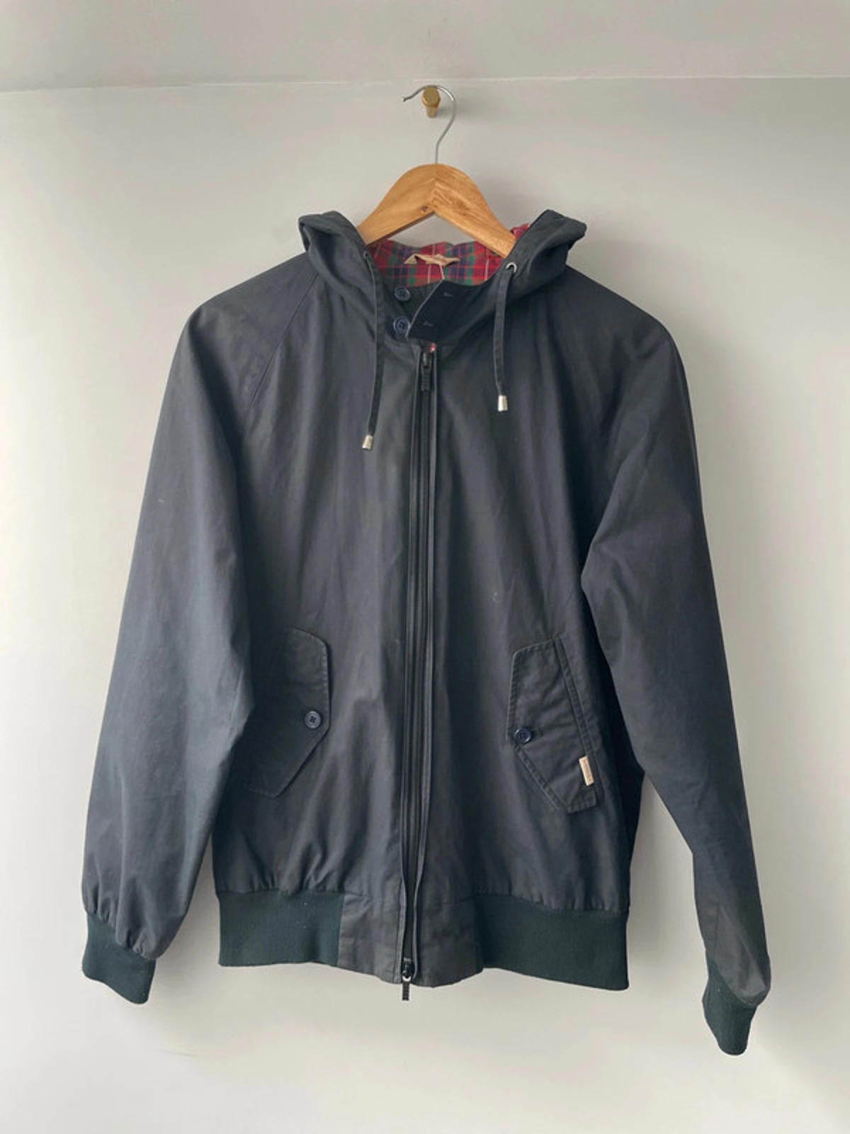 Men’s Baracuta G9 Premium Hooded Harrington Jacket - Small -2066