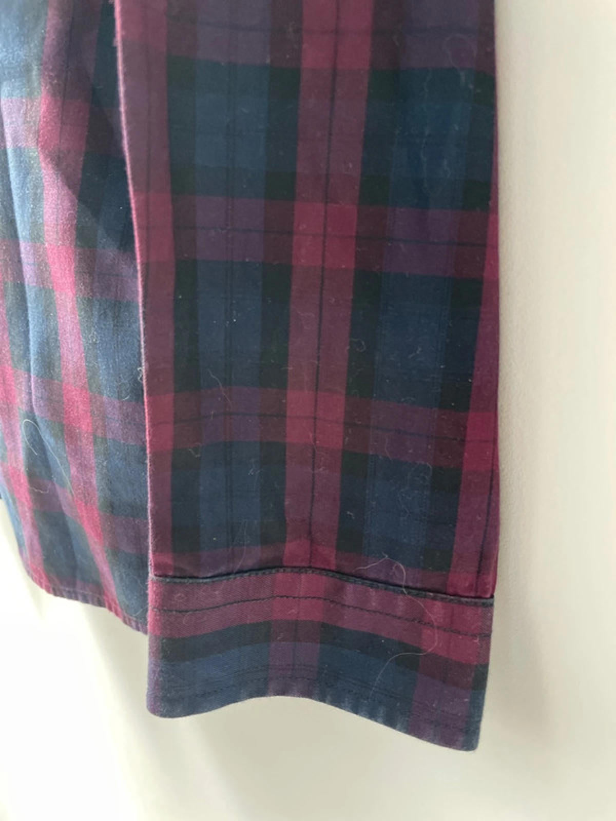 Men’s Fred Perry Premium Long Sleeve Check Shirt - Large - 1581