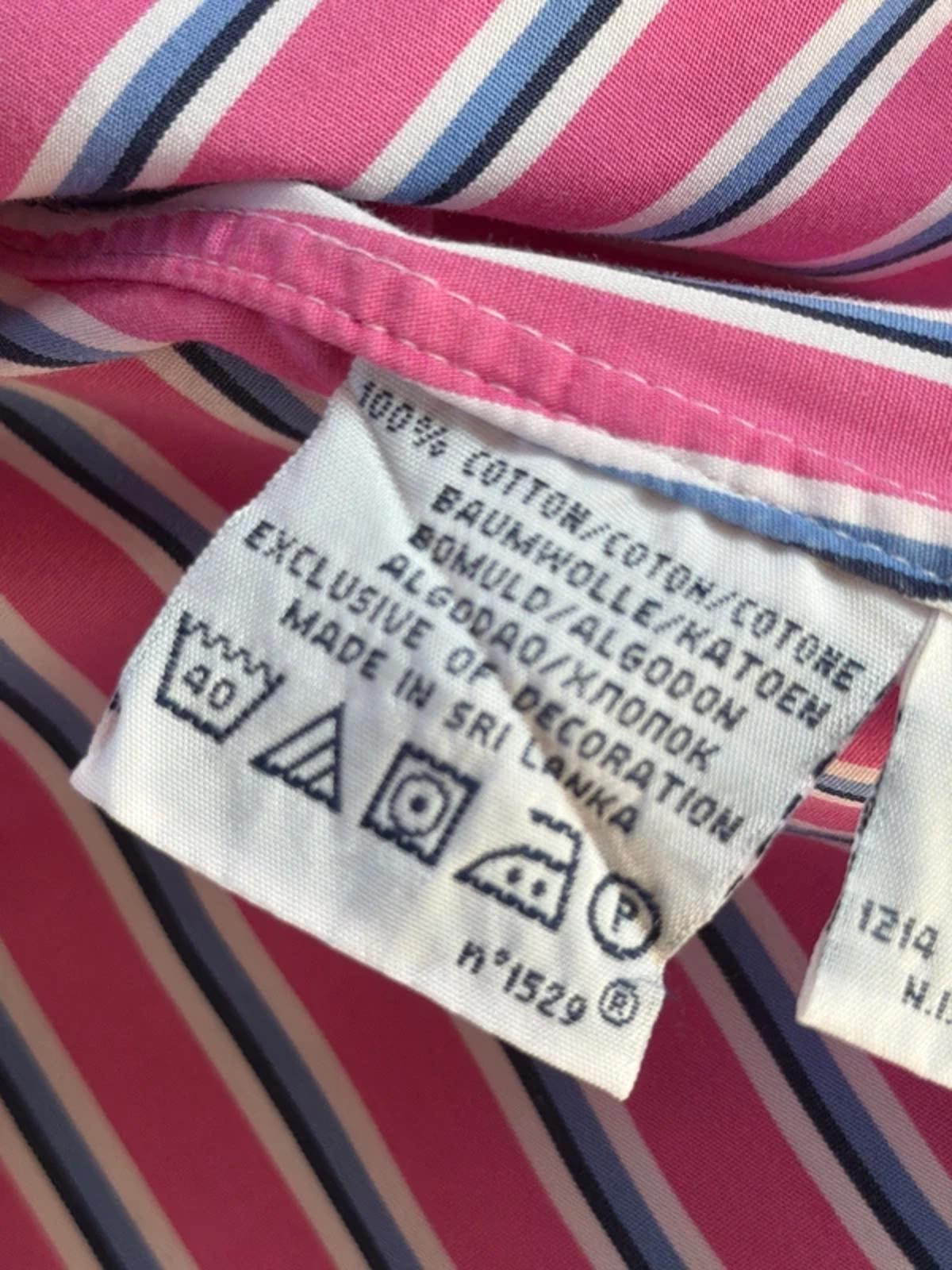Men’s Ralph Lauren Custom Fit Stripped Oxford Shirt In Pink - Large - 3192