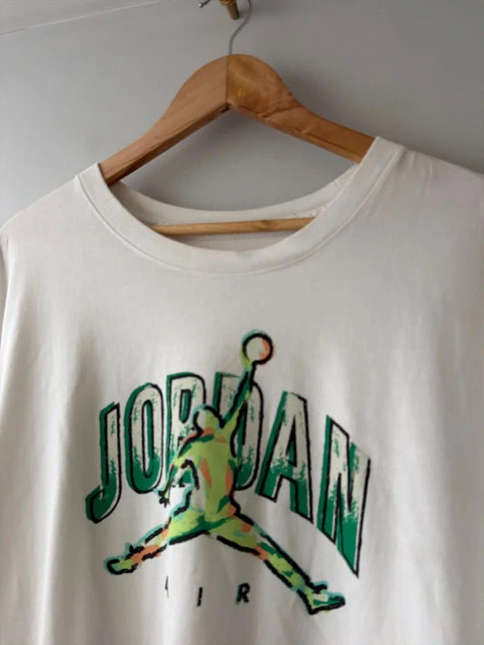 Men’s Jordan Jumpman Print Crew Neck T-shirt In White - XXLarge - 3210