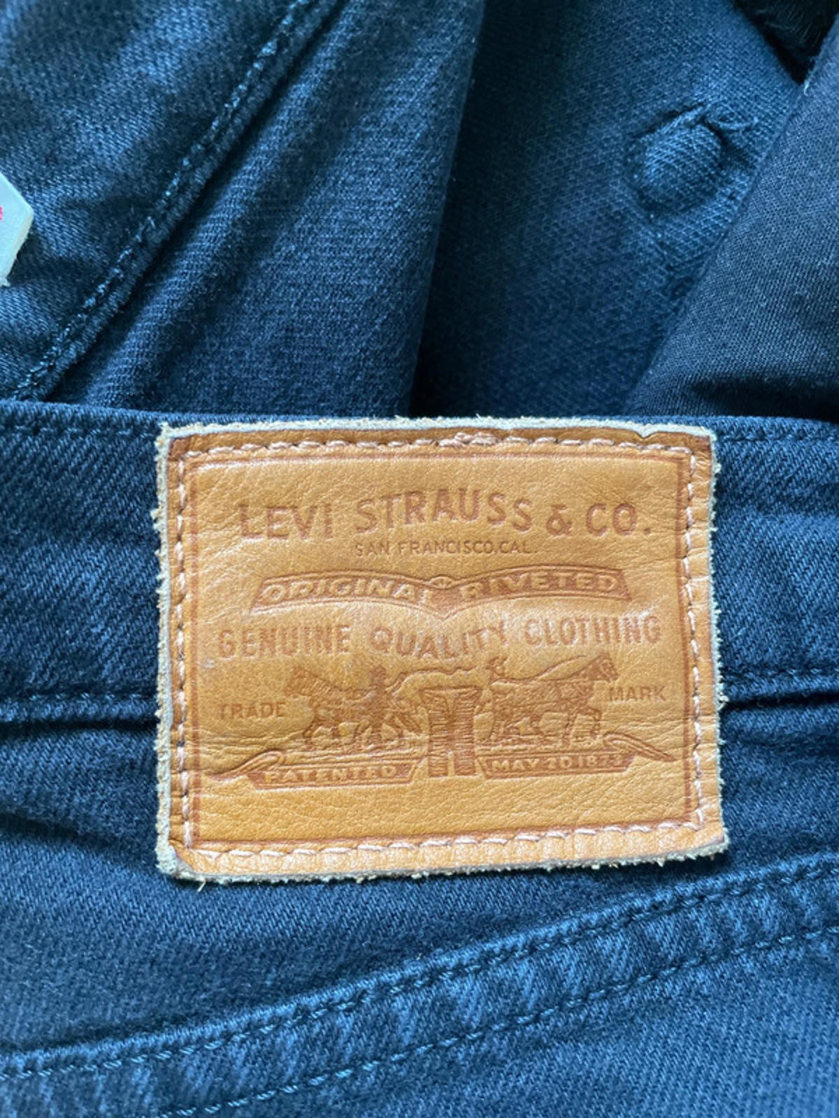 Women’s Levi’s Ribcage Straight High Waisted Fit Black Jeans - W26/L27 -1848