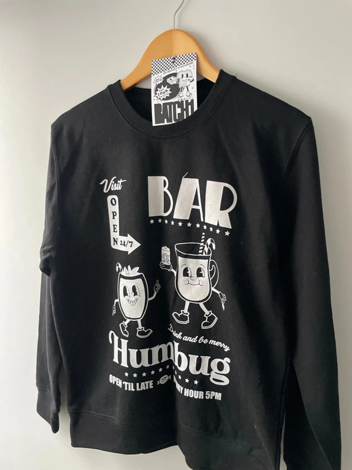Men’s Batch1 crew neck printed sweater top - Small