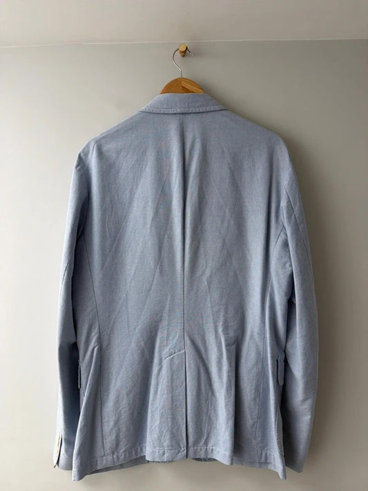 Men’s Ralph Lauren Custom Fit Chambray Blazer In Blue - Medium - 3240