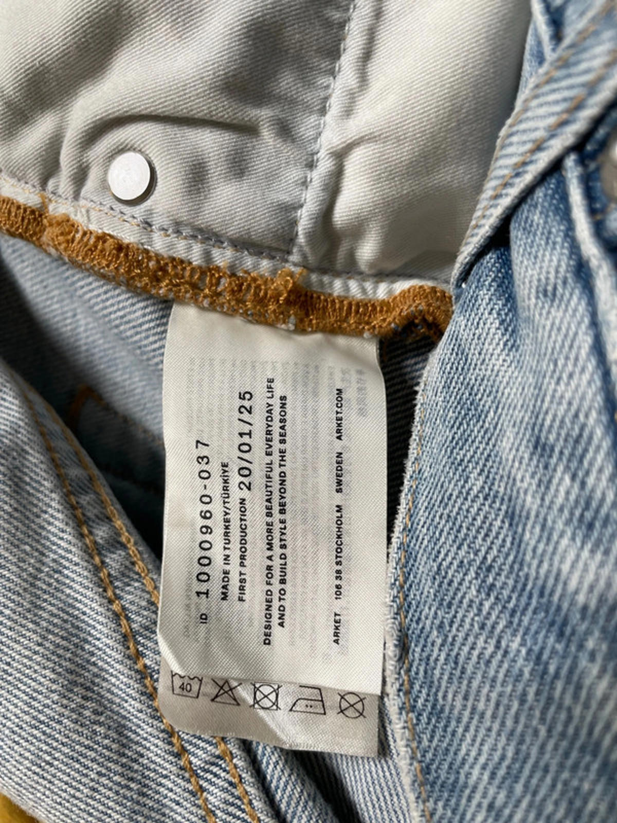 Mens Arket Premium Straight Fit Jeans - W32/L32 - 1860