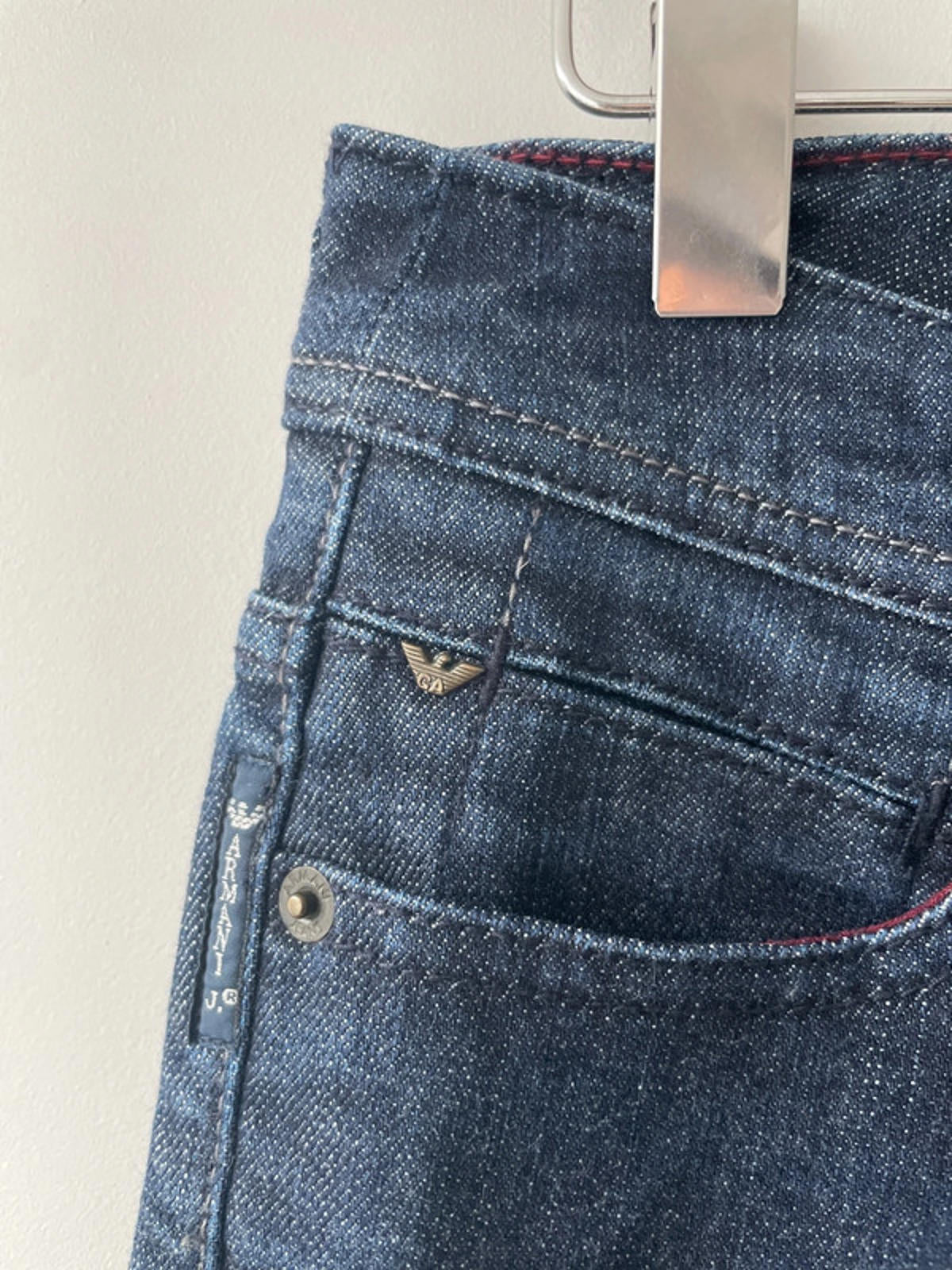 Women’s Armani 009 Slim Fit Jeans In Dark Blue - W26/L33