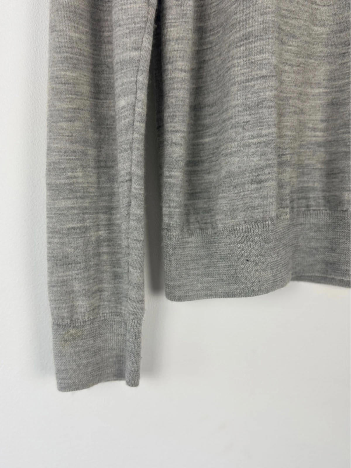 Men’s Reiss Premium 100% Wool Long Sleeve Polo Shirt Top - Large -1444