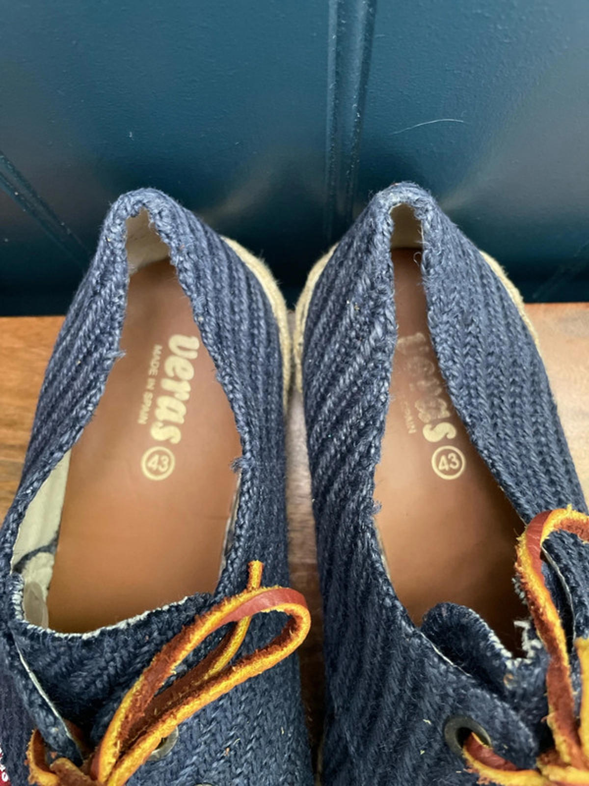 Men’s Veras Woven Navy Espadrilles - UK 9 - 1612