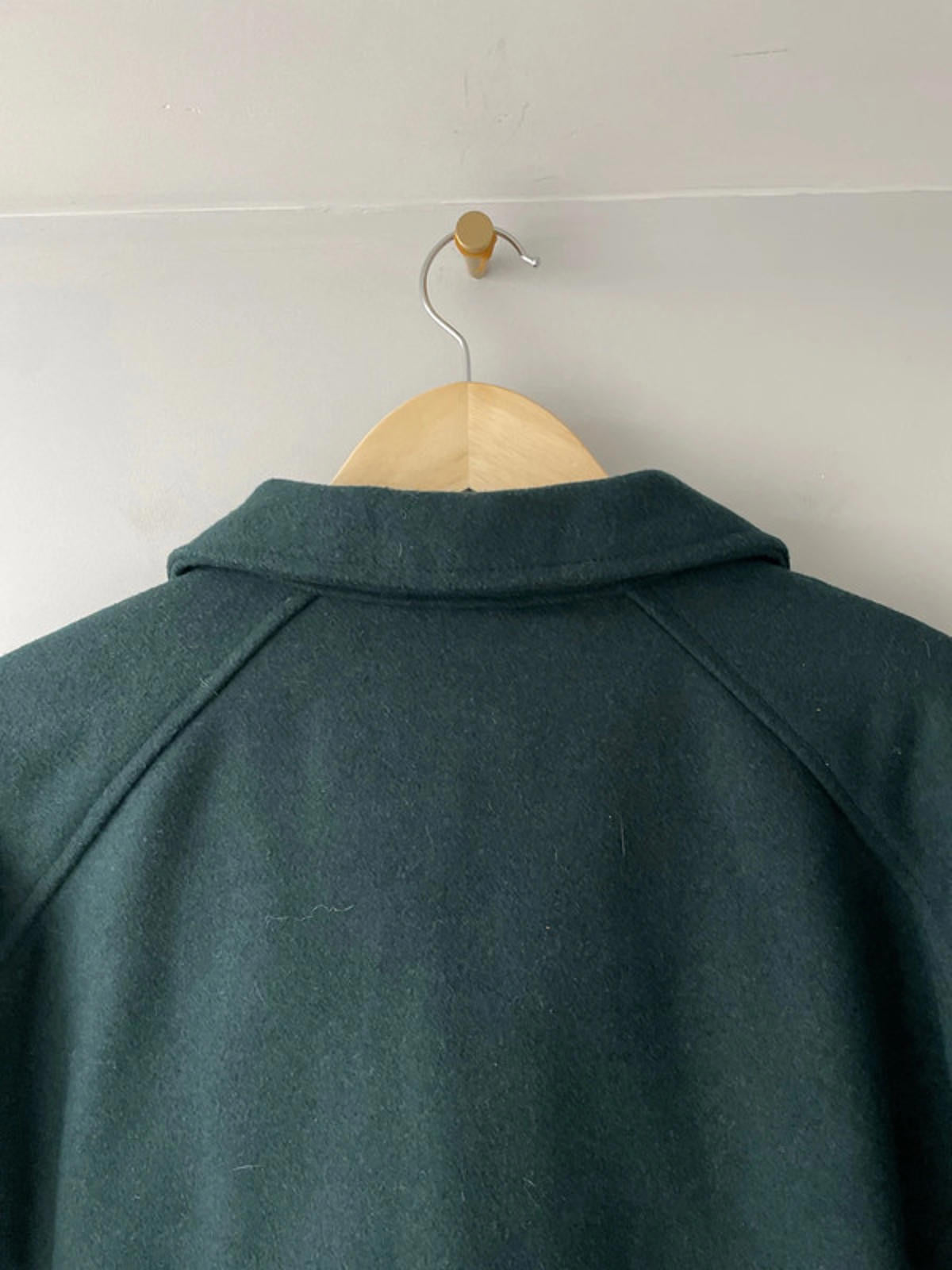 Men’s Dickies Union Springs Varsity Jacket Recycled Wool In Dark Green - Medium - 2372