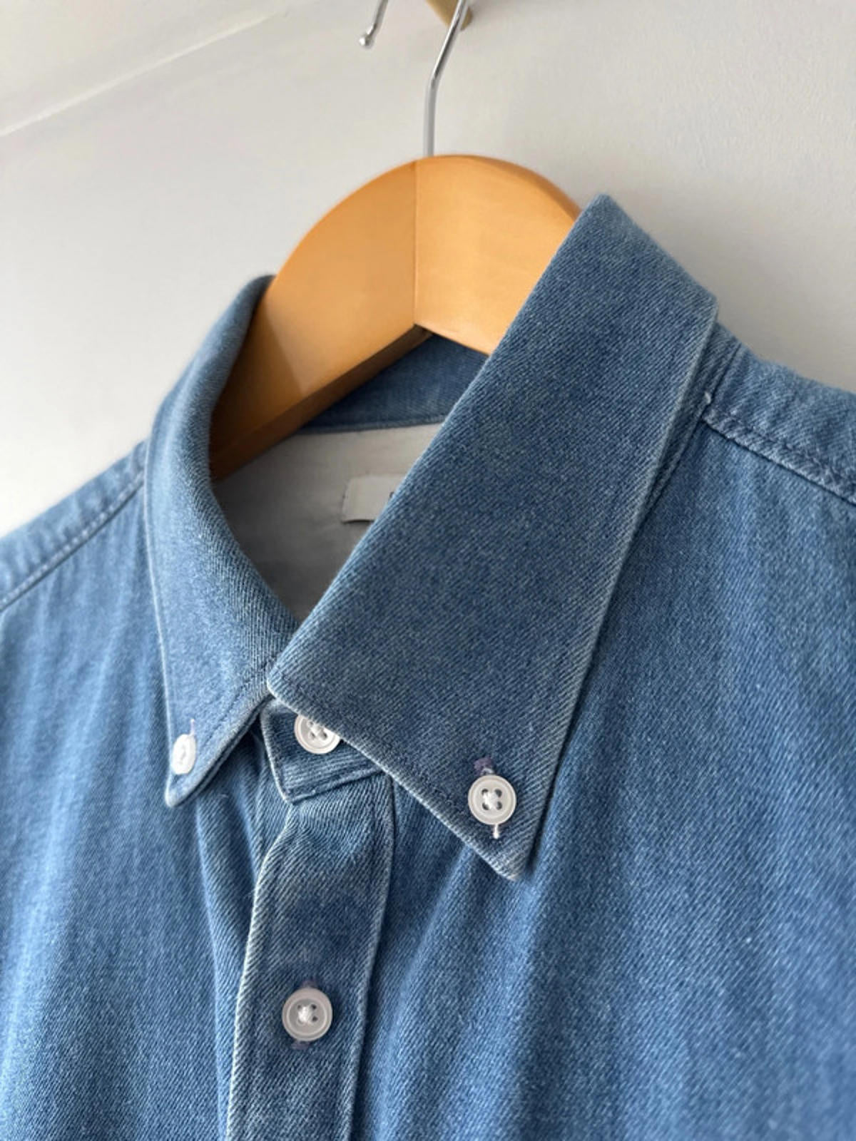Men’s Reiss Slim Fit Oxford Denim Chambray Shirt - Small - 0329