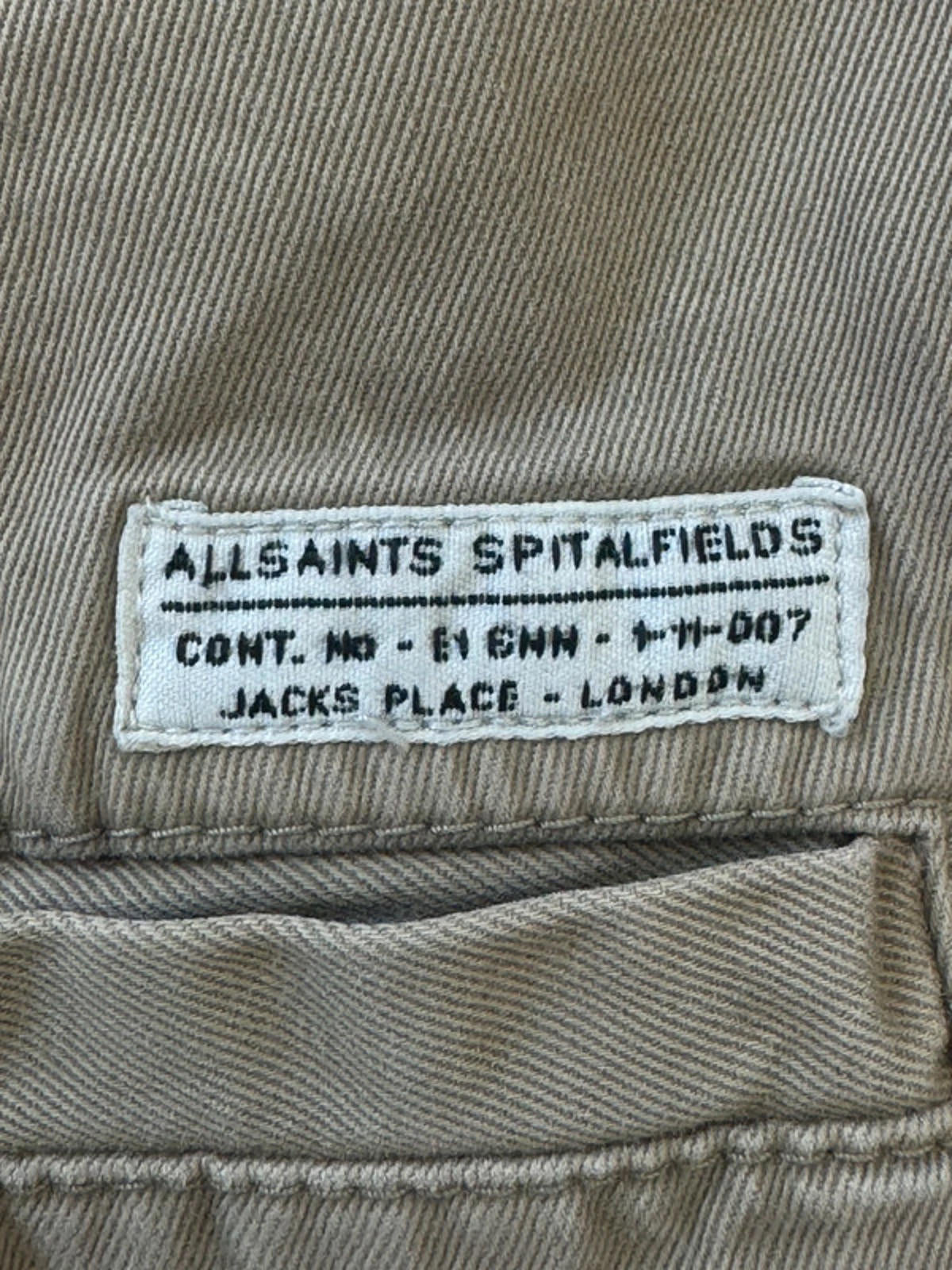 Men’s AllSaints Classic Chino Shorts - Small -1400