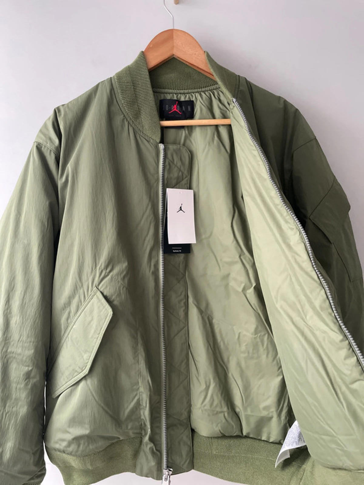 Men’s Jordan Renegade Padded Bomber Jacket In Khaki - Medium - 2376