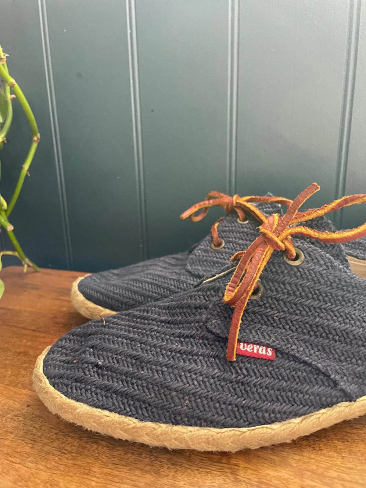 Men’s Veras Woven Navy Espadrilles - UK 9 - 1612