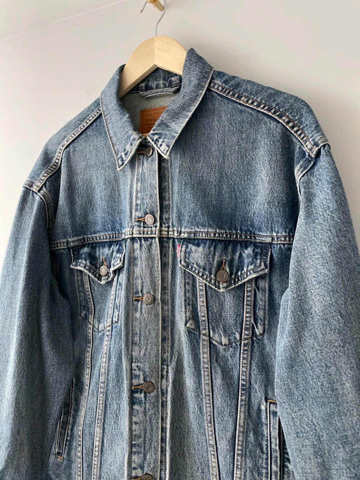Men’s Levi’s Premium Range Denim Trucker Jacket In Blue - Medium- 2329