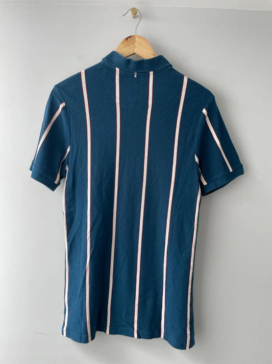 Men’s Pretty Green Slim Fit Stripped Polo Top - Medium - 1723