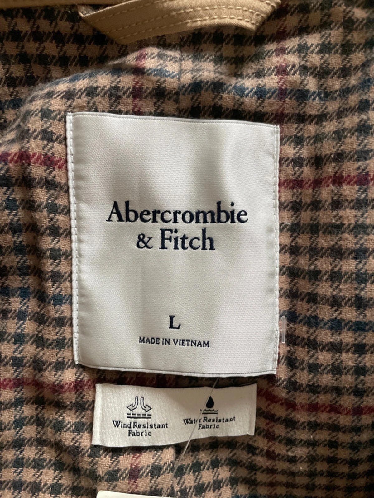 Women’s Abercrombie & Fitch Classic Trench Coat In Camel - Large - 2439