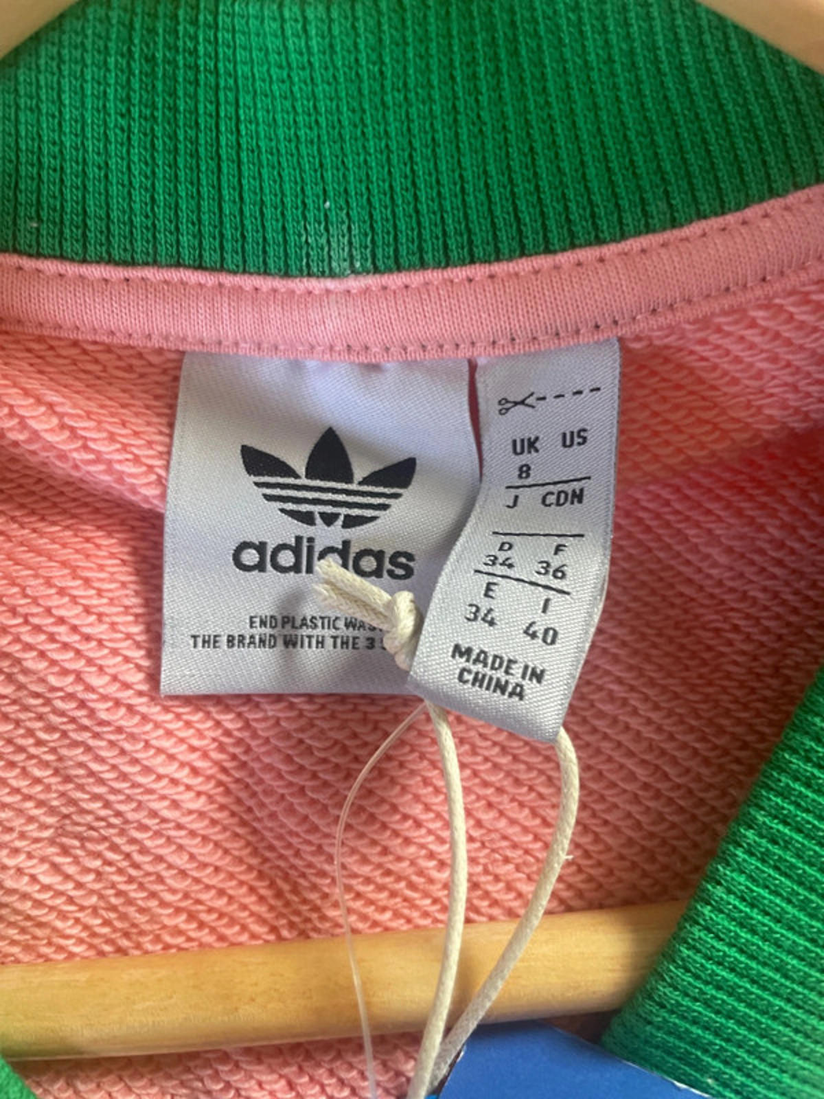 Women’s Adidas Originals Adicolour 70s Sweater Vest and n Pink/Green - UK8 - 2892