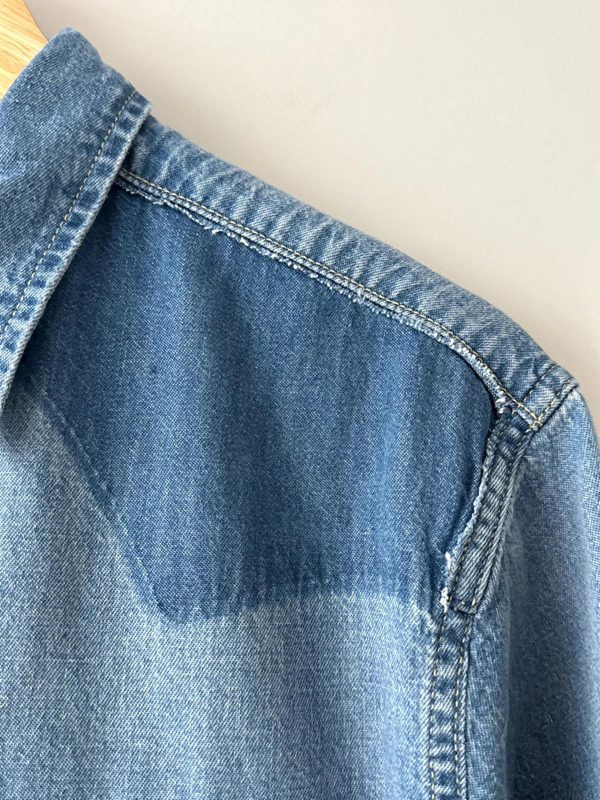 Men’s Levi’s Washed Western Denim Chambray Shirt - Medium - 1969