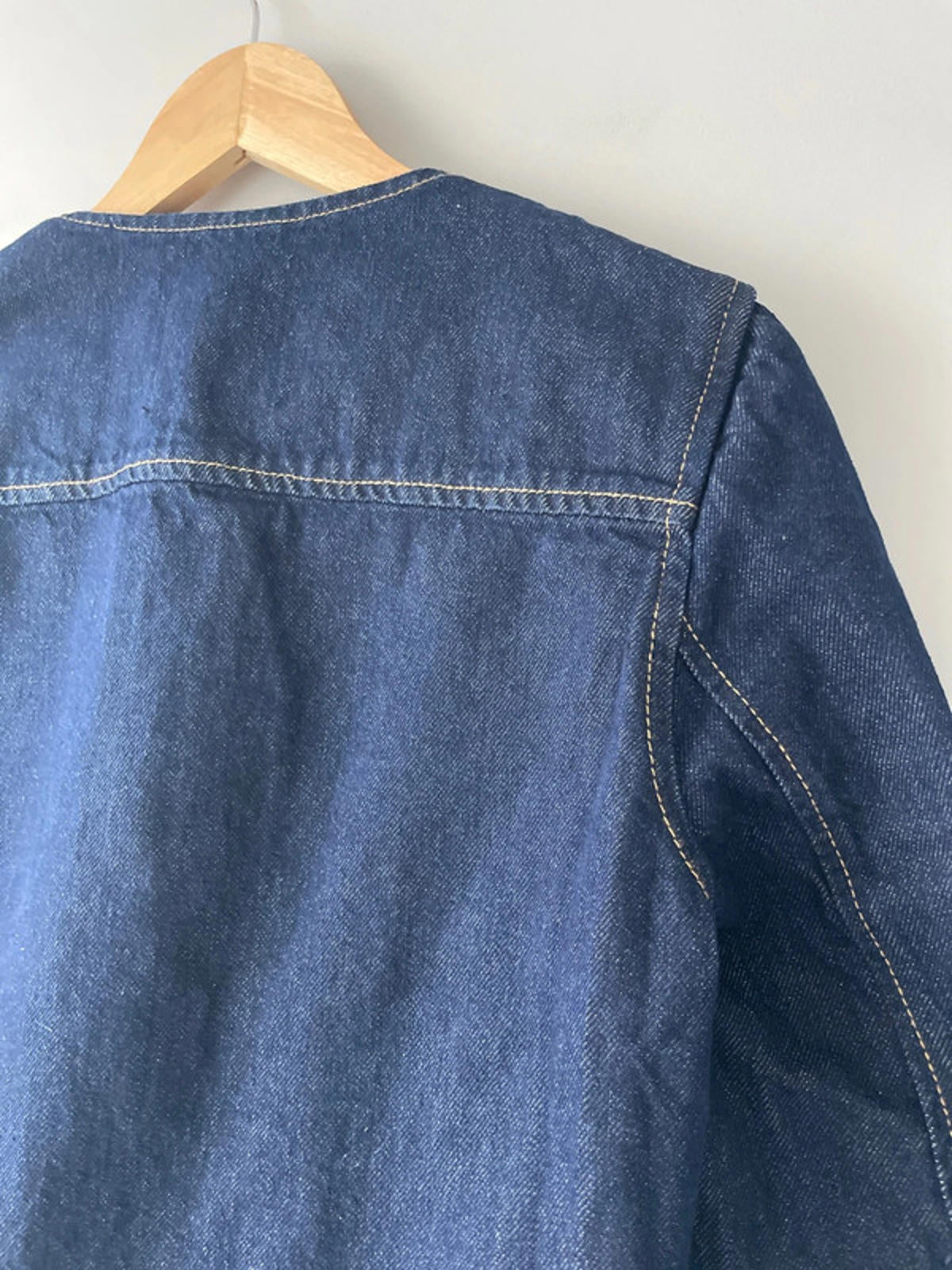 Women’s Mango Cropped Denim Jacket In Navy - Small - 1951