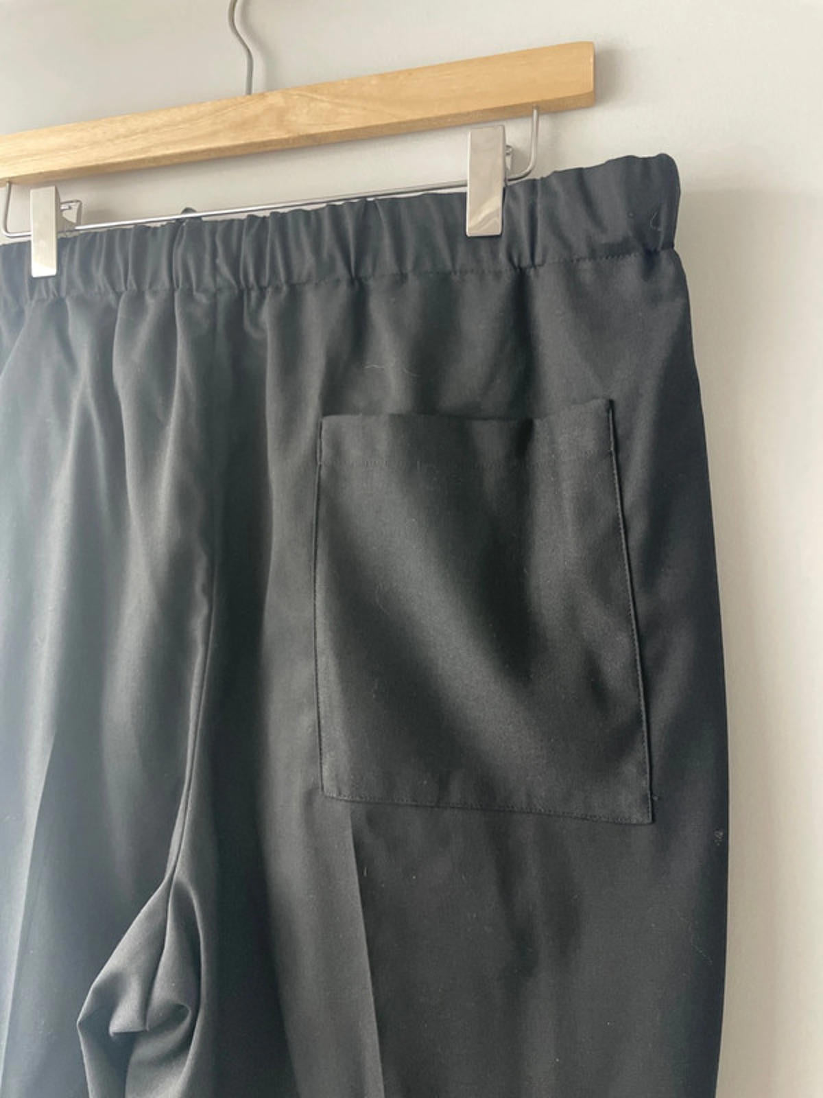 Men’s Topman Smart Wide Leg Trousers In Black - W34/L29 - 1810