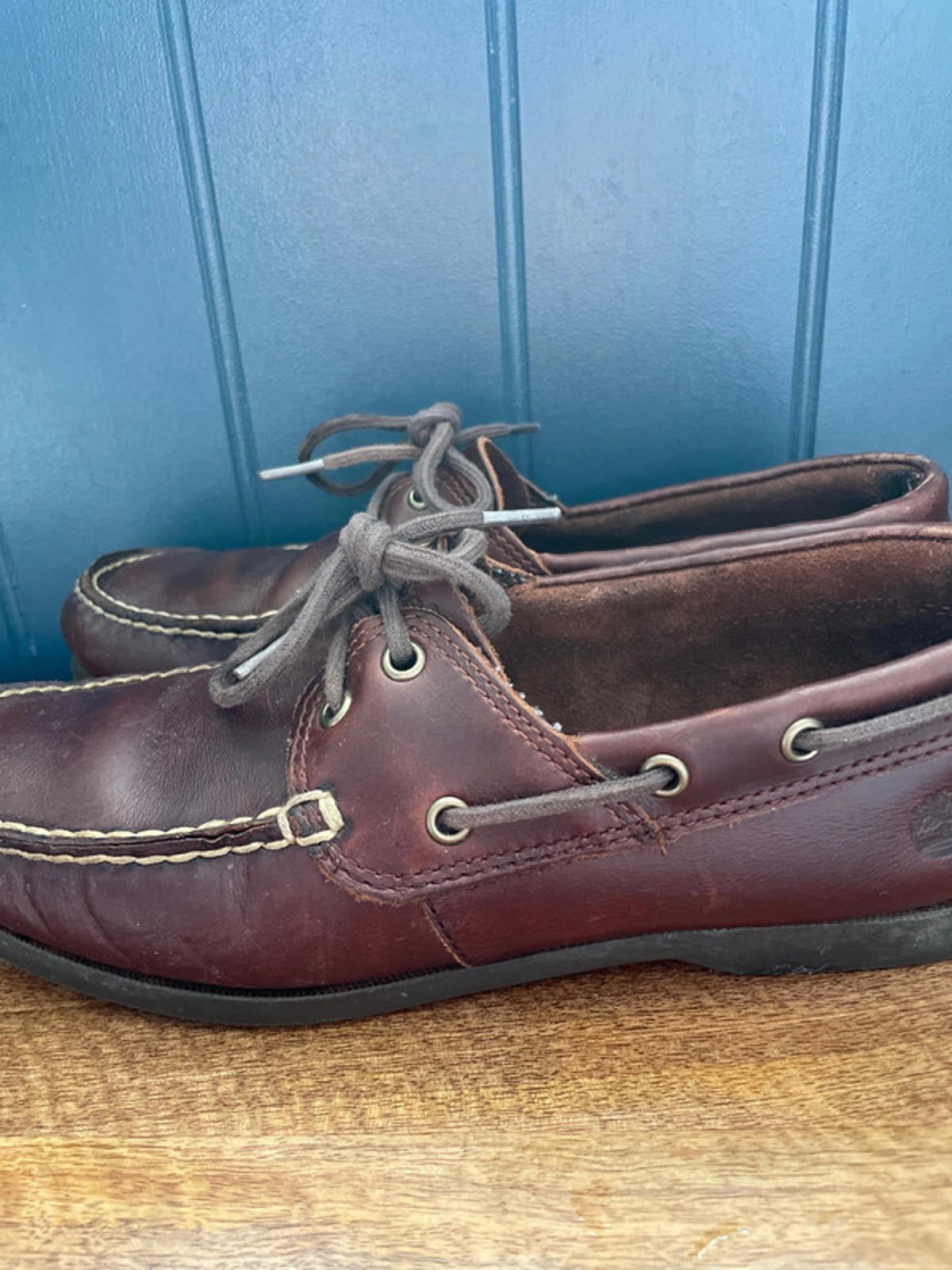 Men’s Timberland Premium Leather Classic Boat Shoes In Brown - UK8 - 1920