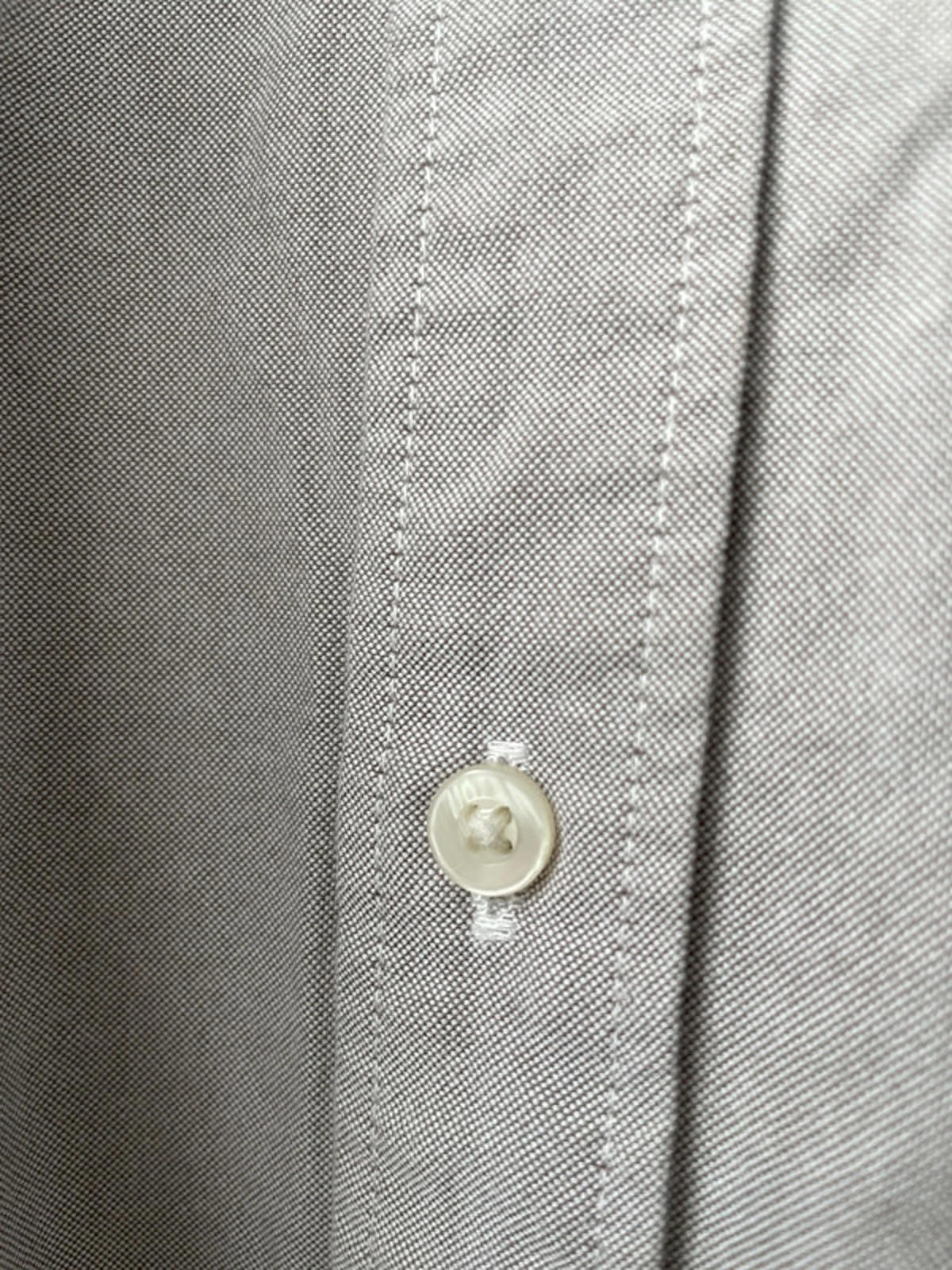 Men’s Uniqlo Slim Fit Long Sleeve Oxford Chambray Shirt Top - Medium - 1549