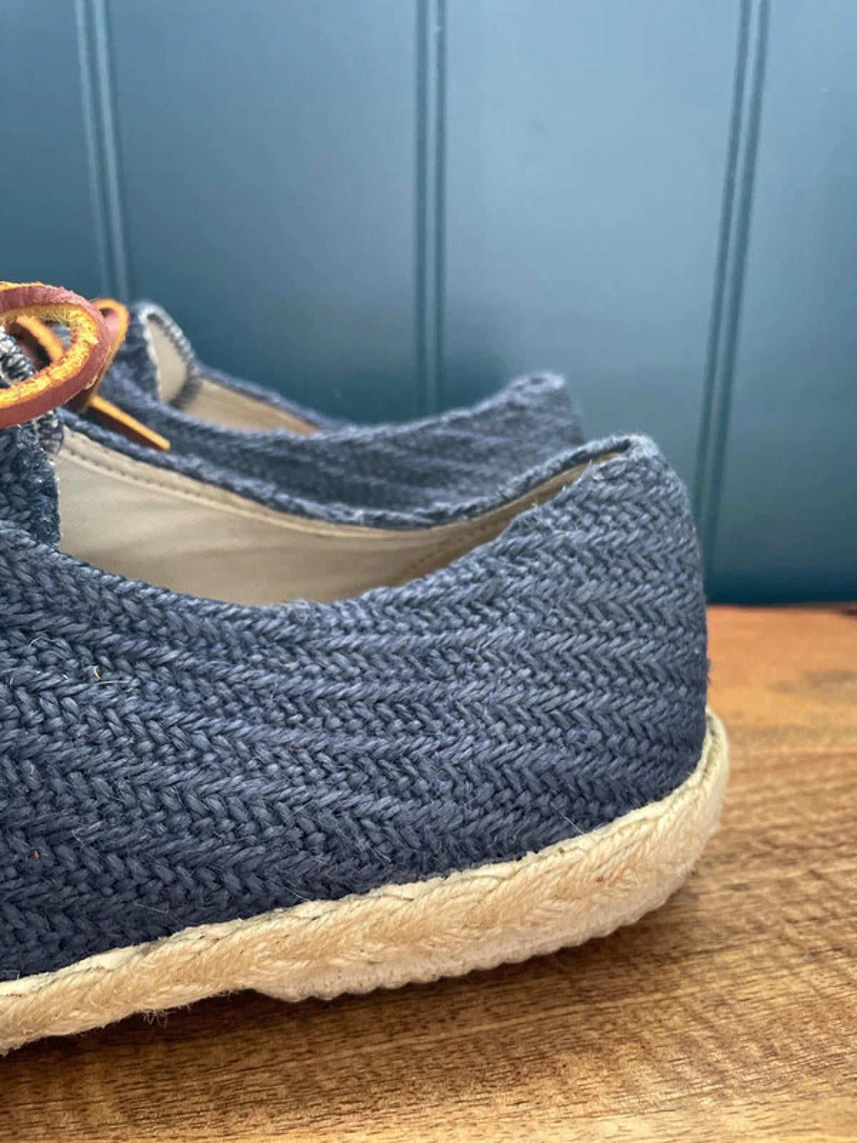 Men’s Veras Woven Navy Espadrilles - UK 9 - 1612