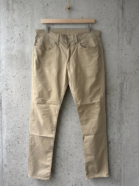 Men’s Levi's 511 Slim Fit Jeans In Beige - W34/L34 - 3836