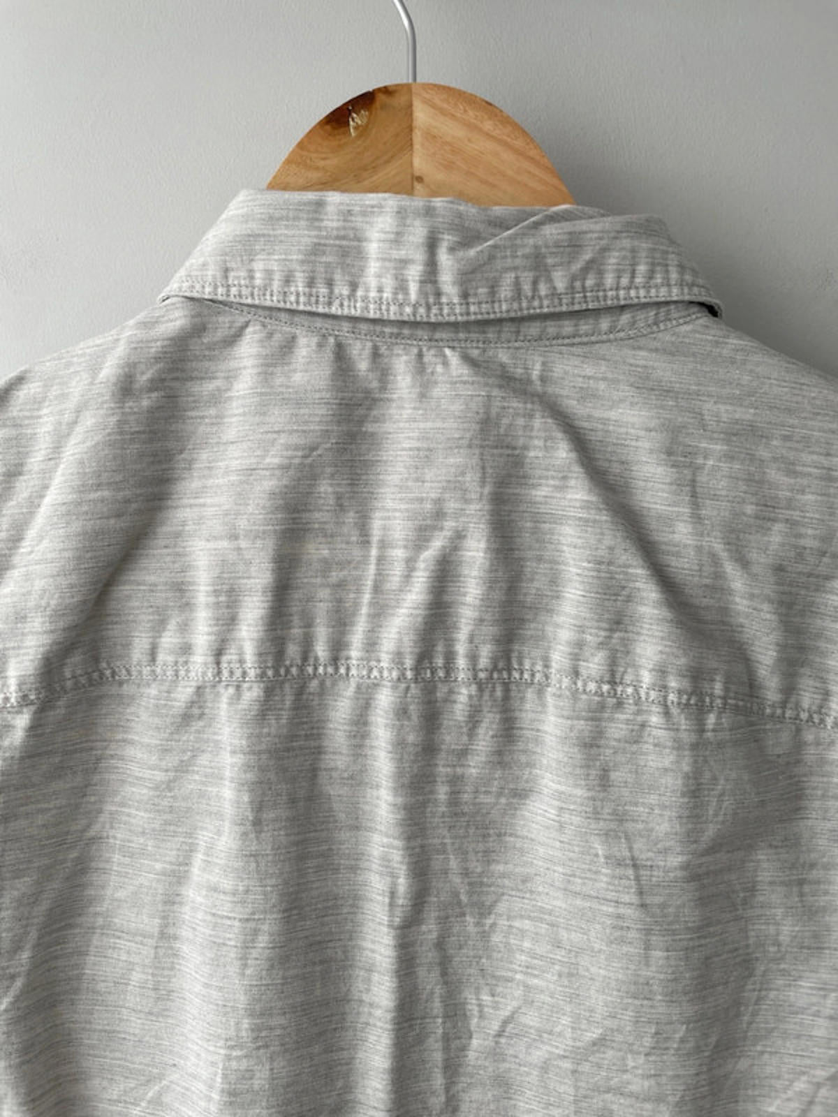 Men’s Allsaints Grey Marl Short Sleeve Shirt - Small - 1487