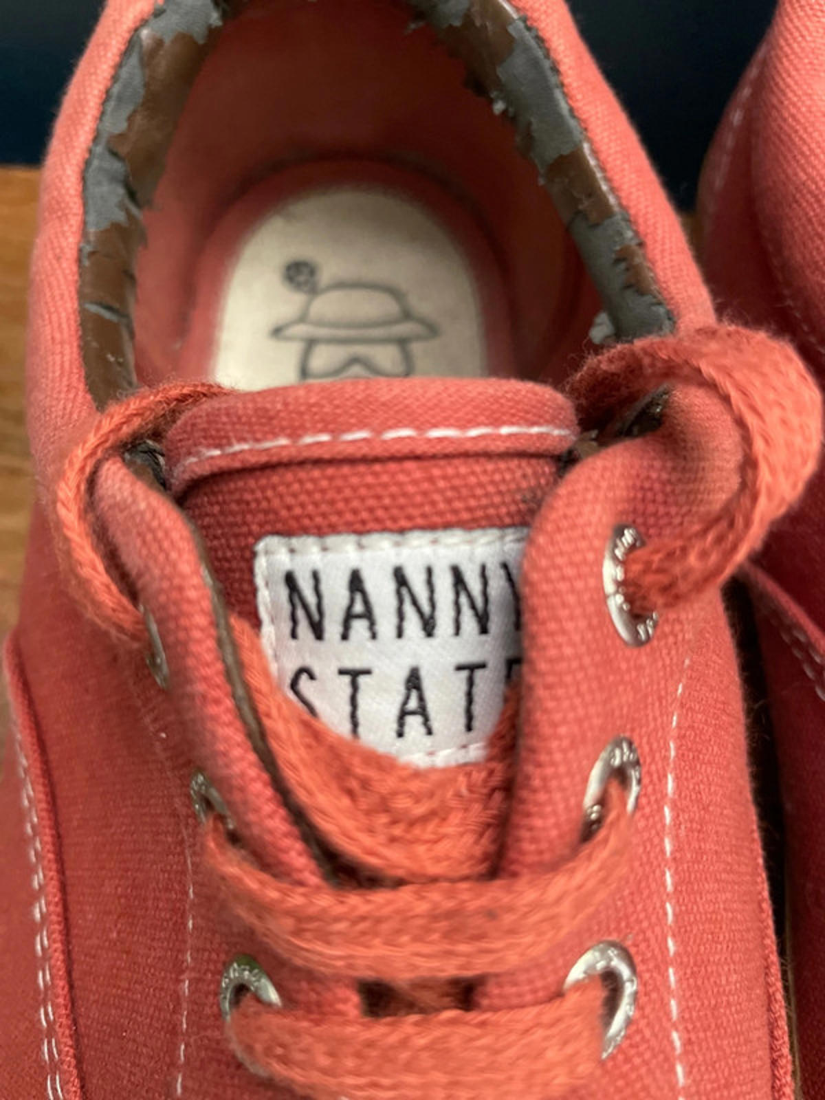 Men’s Nanny State Trainers In Orange - UK 9 - 1614