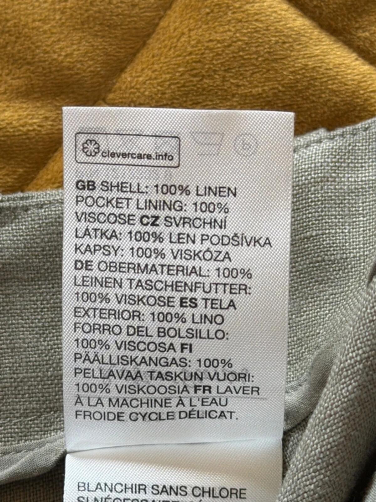 Women’s & Other Stories 100% Linen Shorts In Khaki - Uk6 - 3371