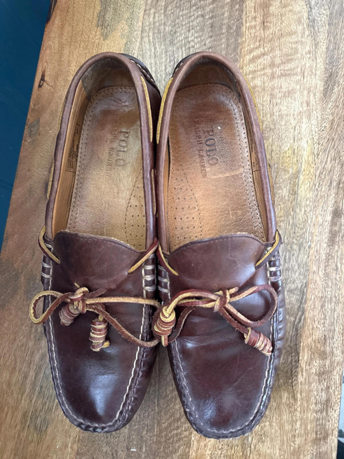 Men’s Ralph Lauren Davy Premium Leather Driving Shoe Loafer - Uk8 - 1280
