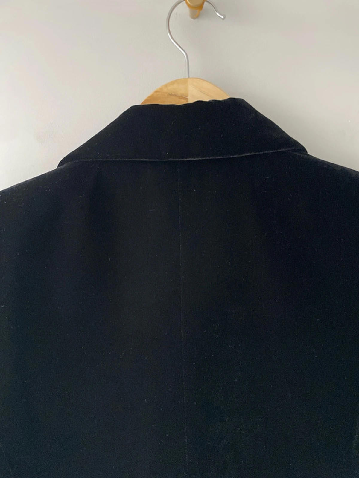 Women’s Mango Double Breasted Velvet Jacket Blazer In Black - Small - 2380