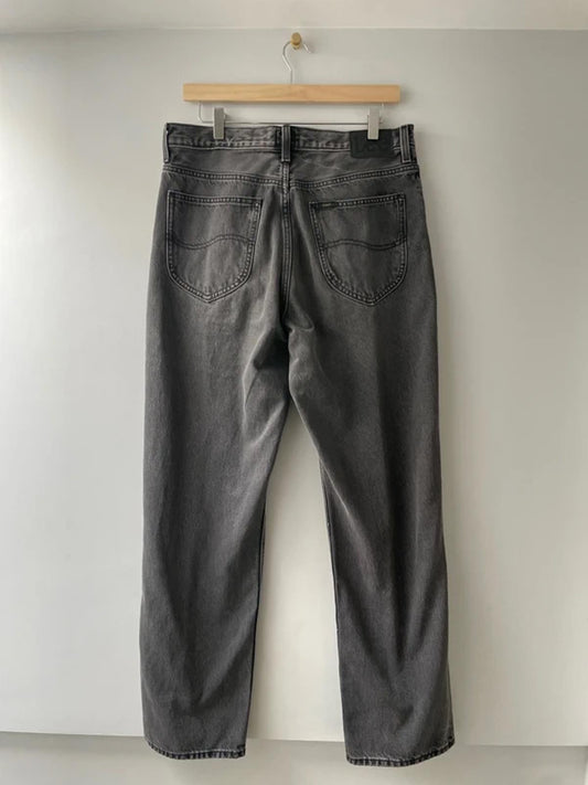 Men’s Lee Asher Relaxed Fit Jeans in Washed Black - W32/L32 -3079