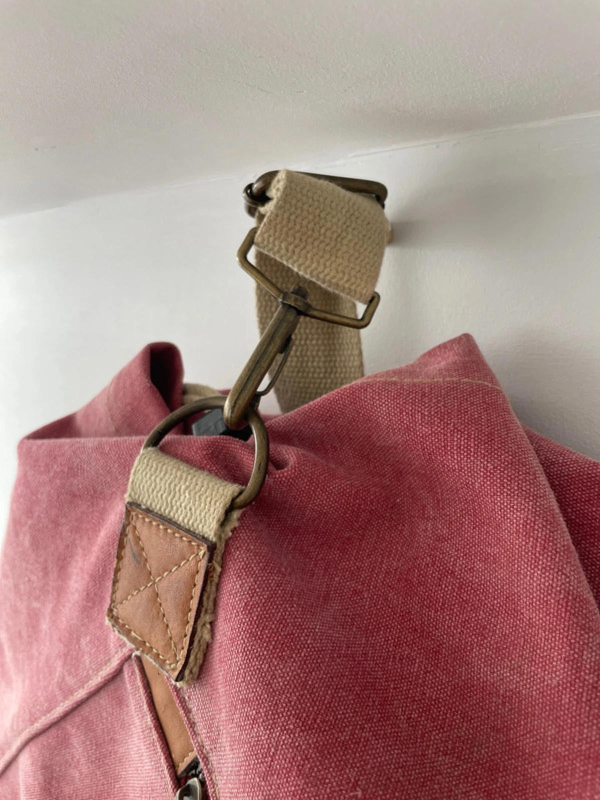 Unisex JB Le Sac Sportif Vintage Backpack In Washed Heavy Cotton - 1458