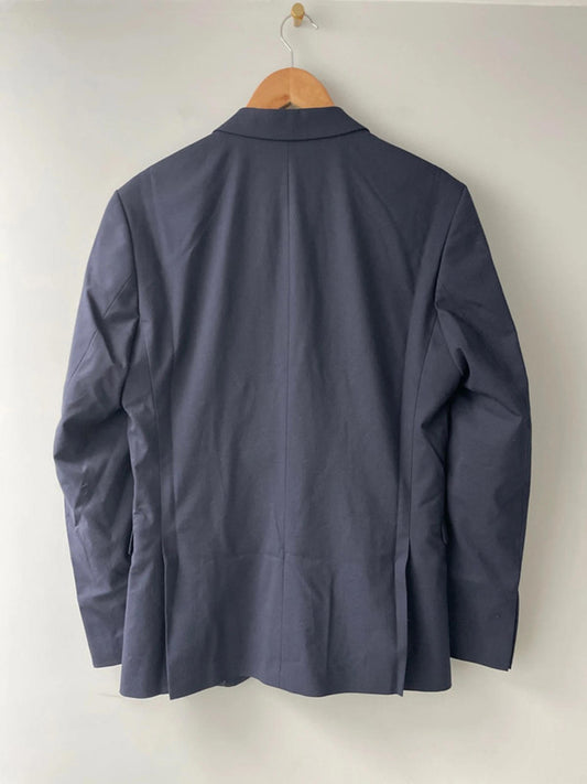 Men’s Selected Homme Double Button Blazer Jacket In Navy - 2283 - Medium