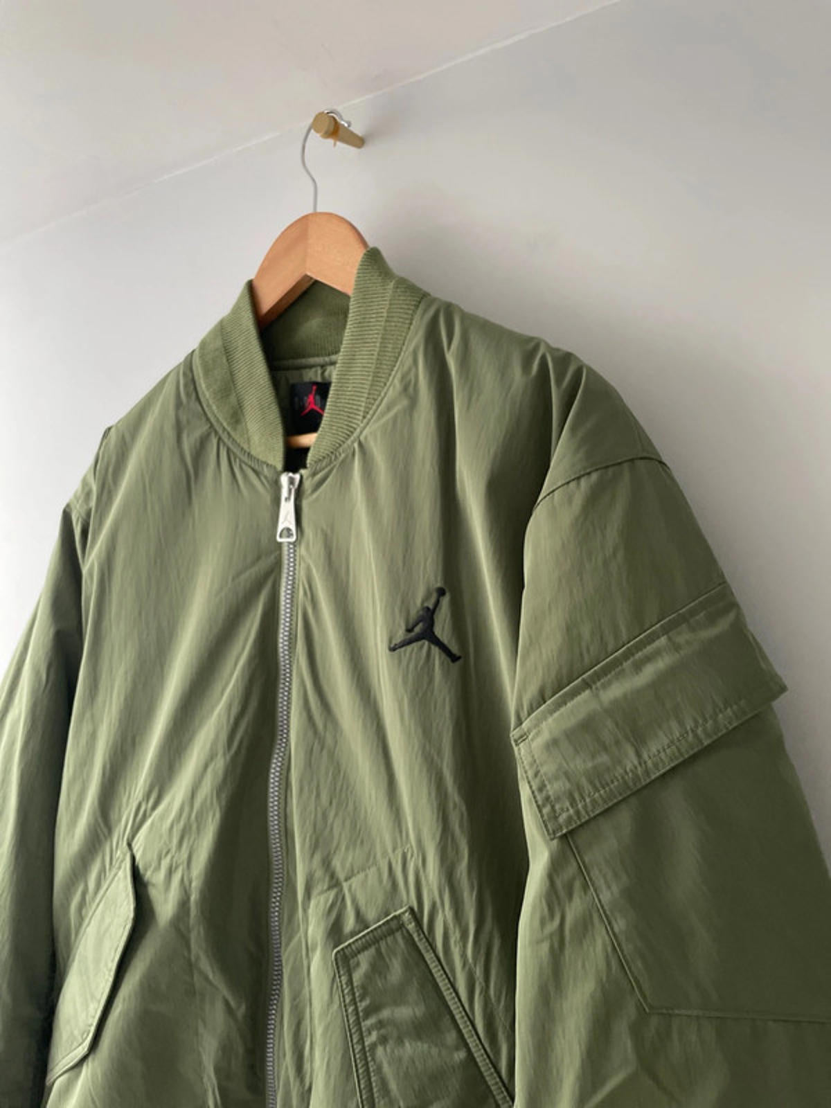 Men’s Jordan Renegade Padded Bomber Jacket In Khaki - Medium - 2376