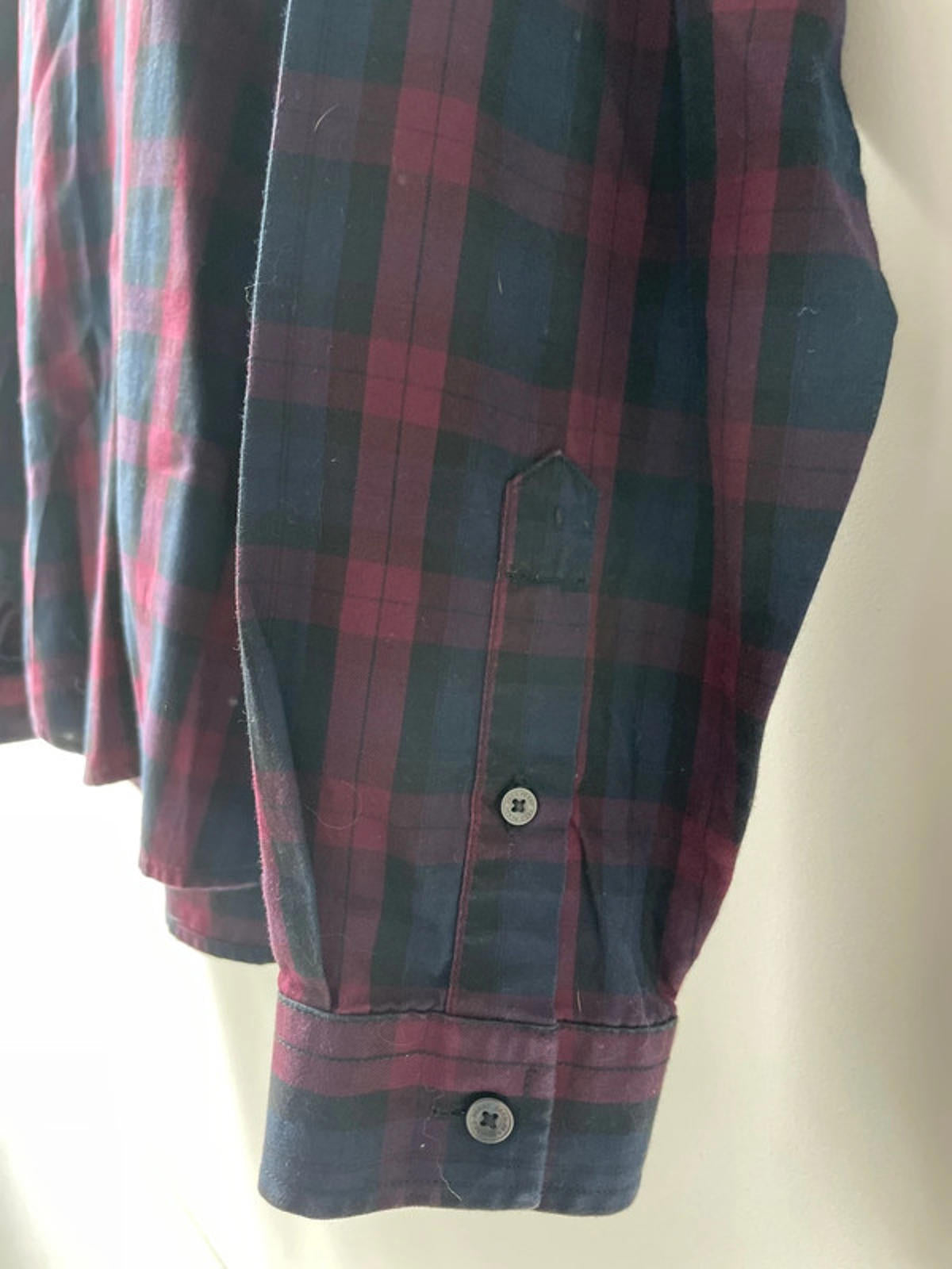 Men’s Fred Perry Premium Long Sleeve Check Shirt - Large - 1581