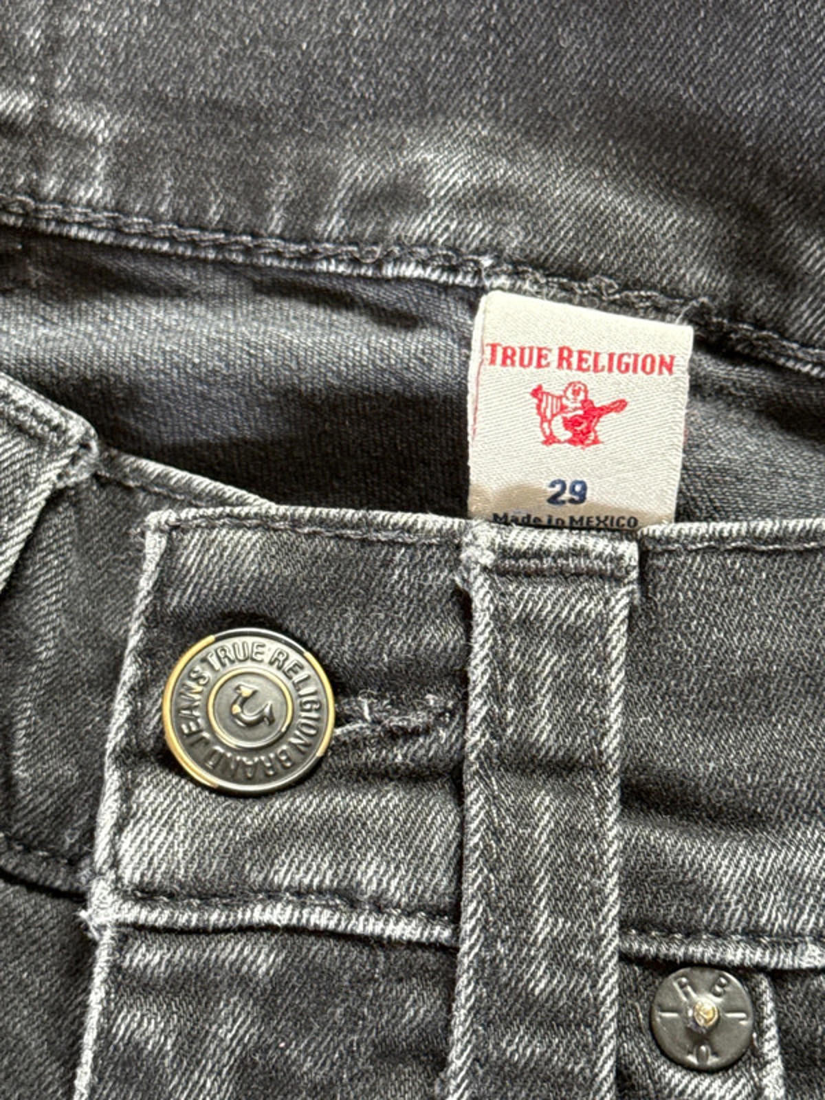Women’s True Religion Geno Slim Fit Jeans With Washed Finish - W29/L29 - 0873