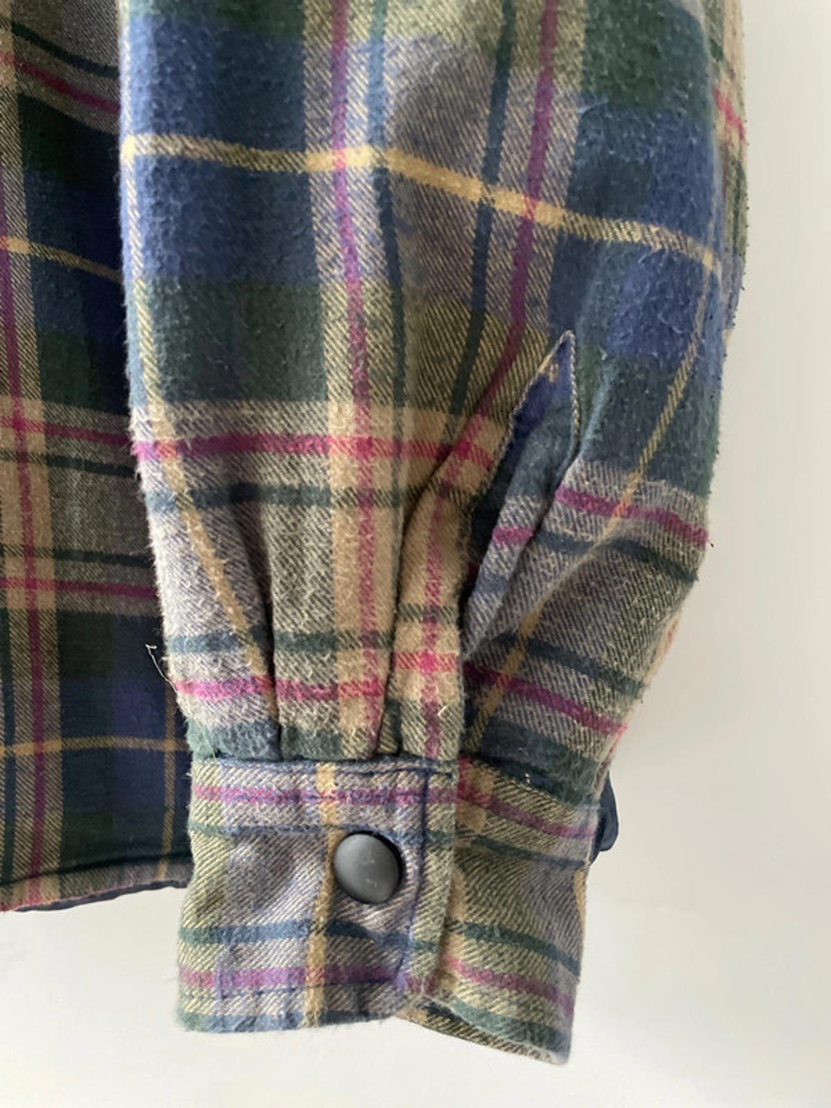 Men’s Dickies Relaxed Padded Flannel Check Work Shirt In Navy/Brown - XLarge - 2379